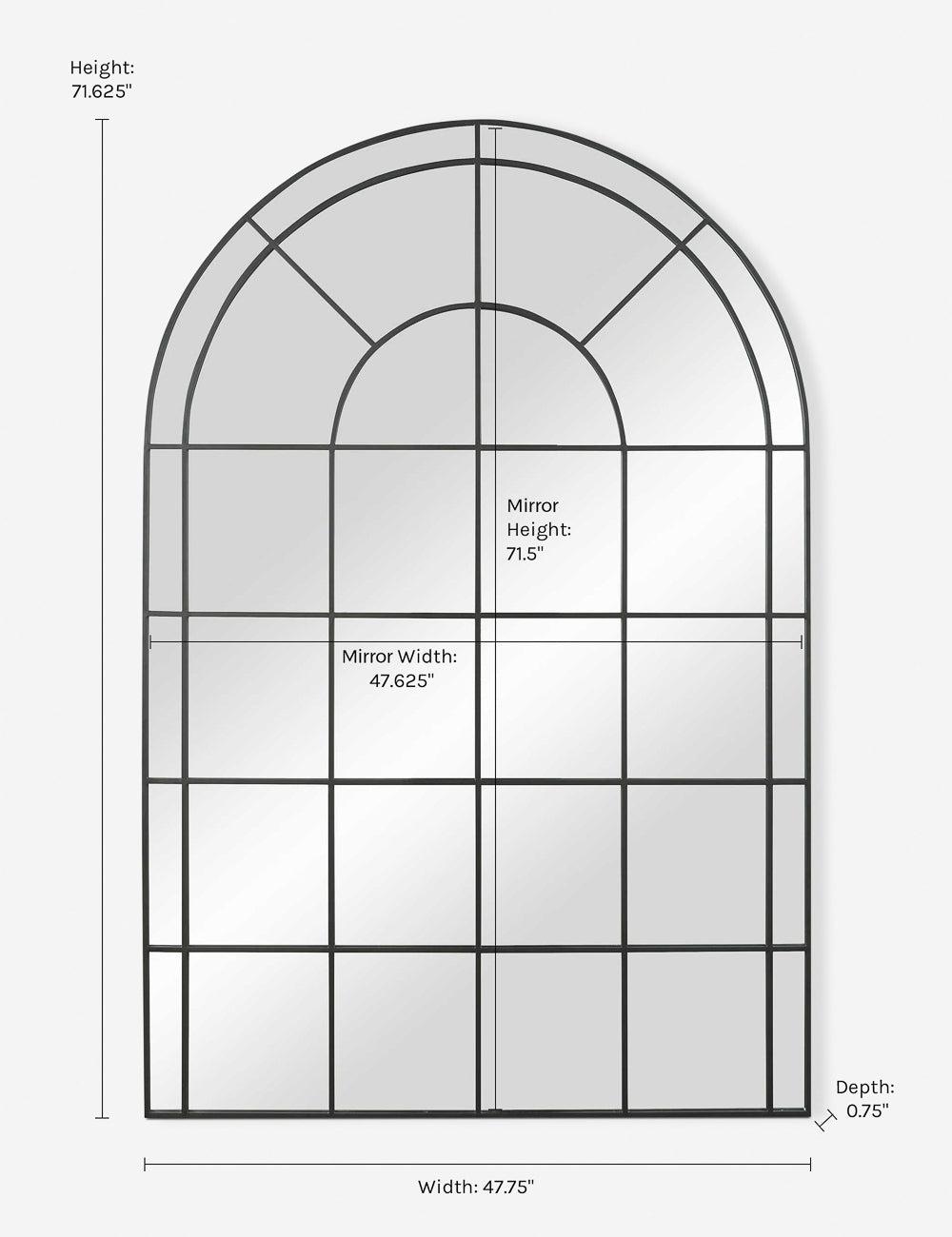 Ridgecrest Mirror - Black