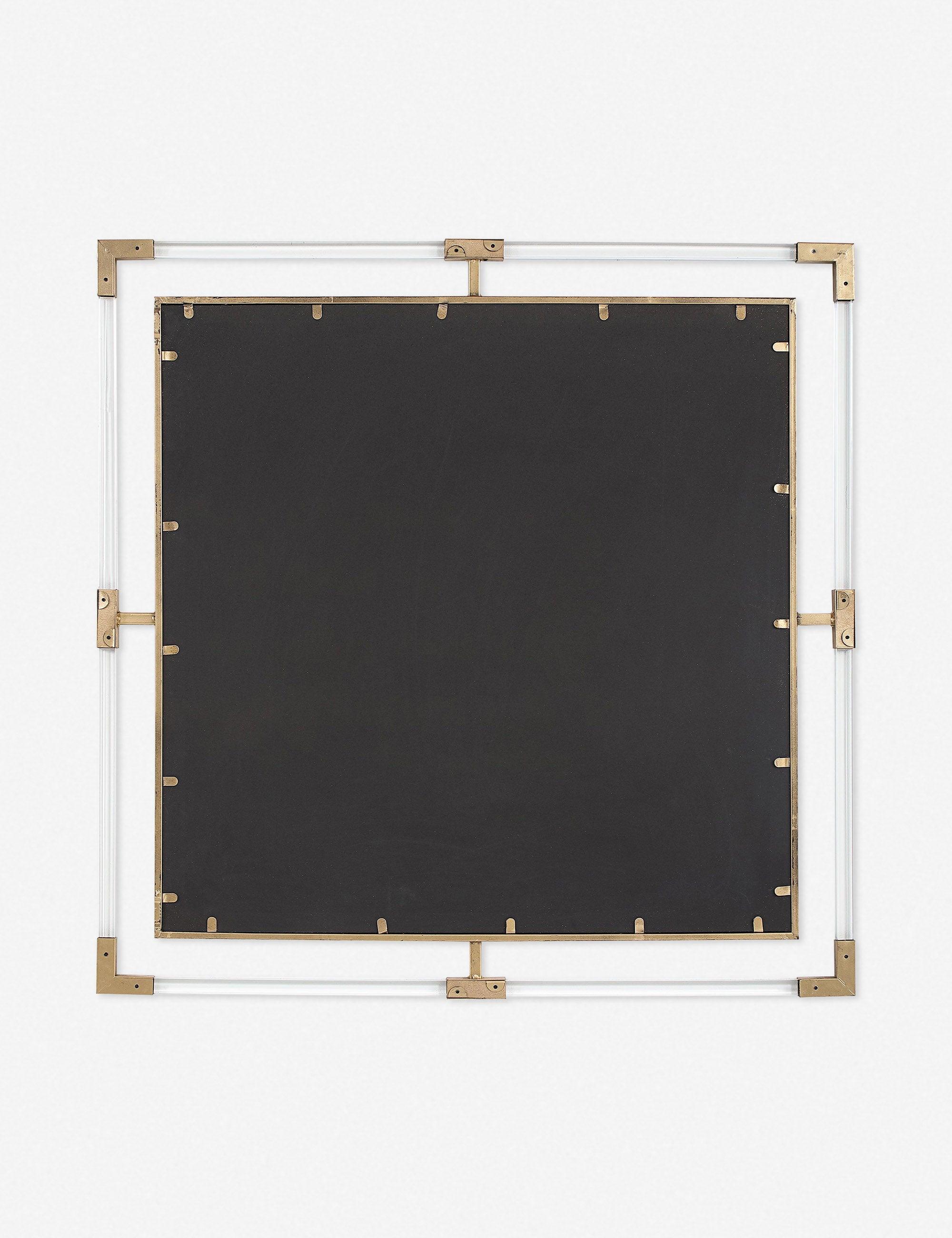 Hyperion Square Mirror - Gold