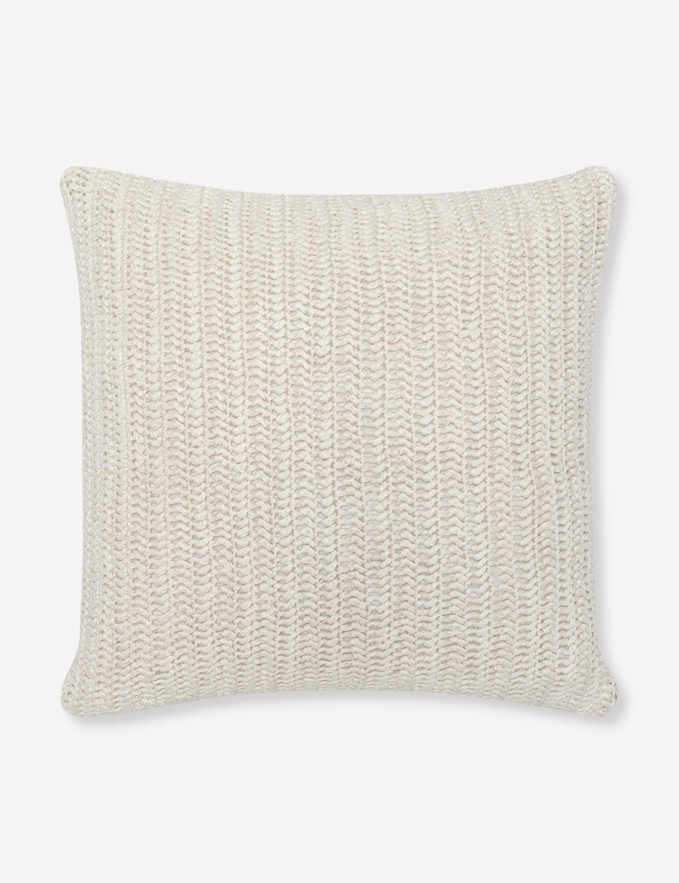 Nadida Pillow - Ivory / 22" x 22"