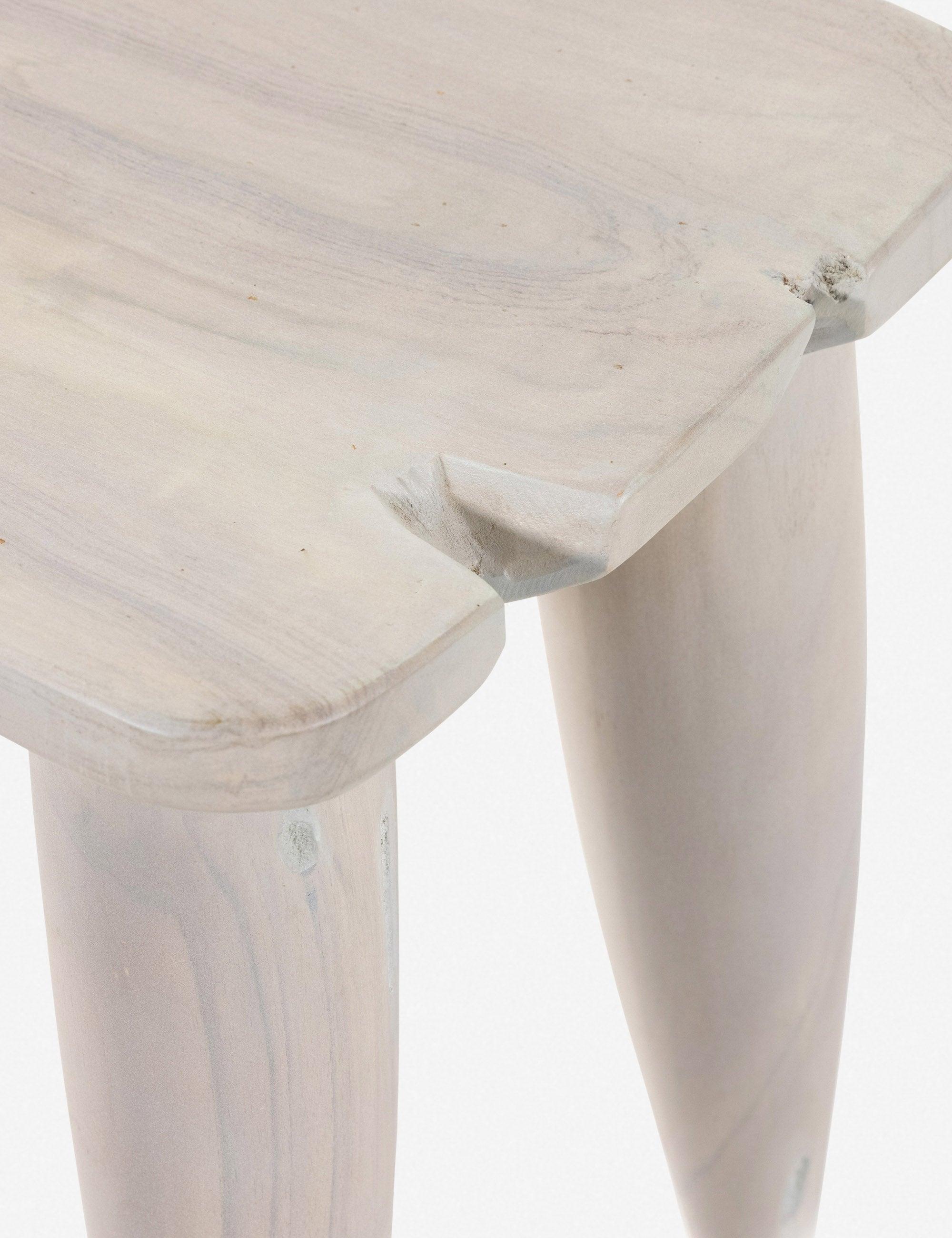 Clarabelle Indoor / Outdoor Stool - Ivory