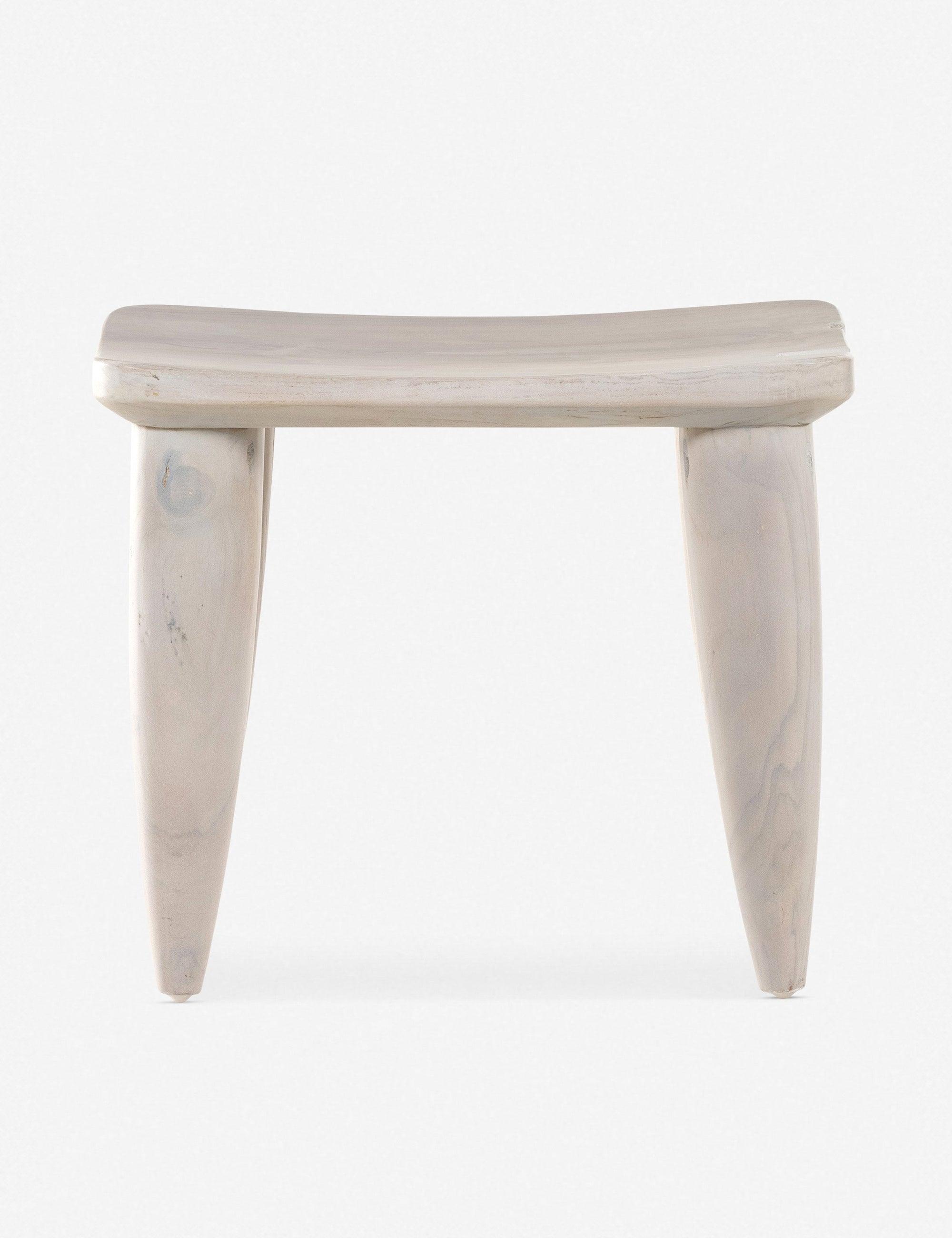 Clarabelle Indoor / Outdoor Stool - Ivory