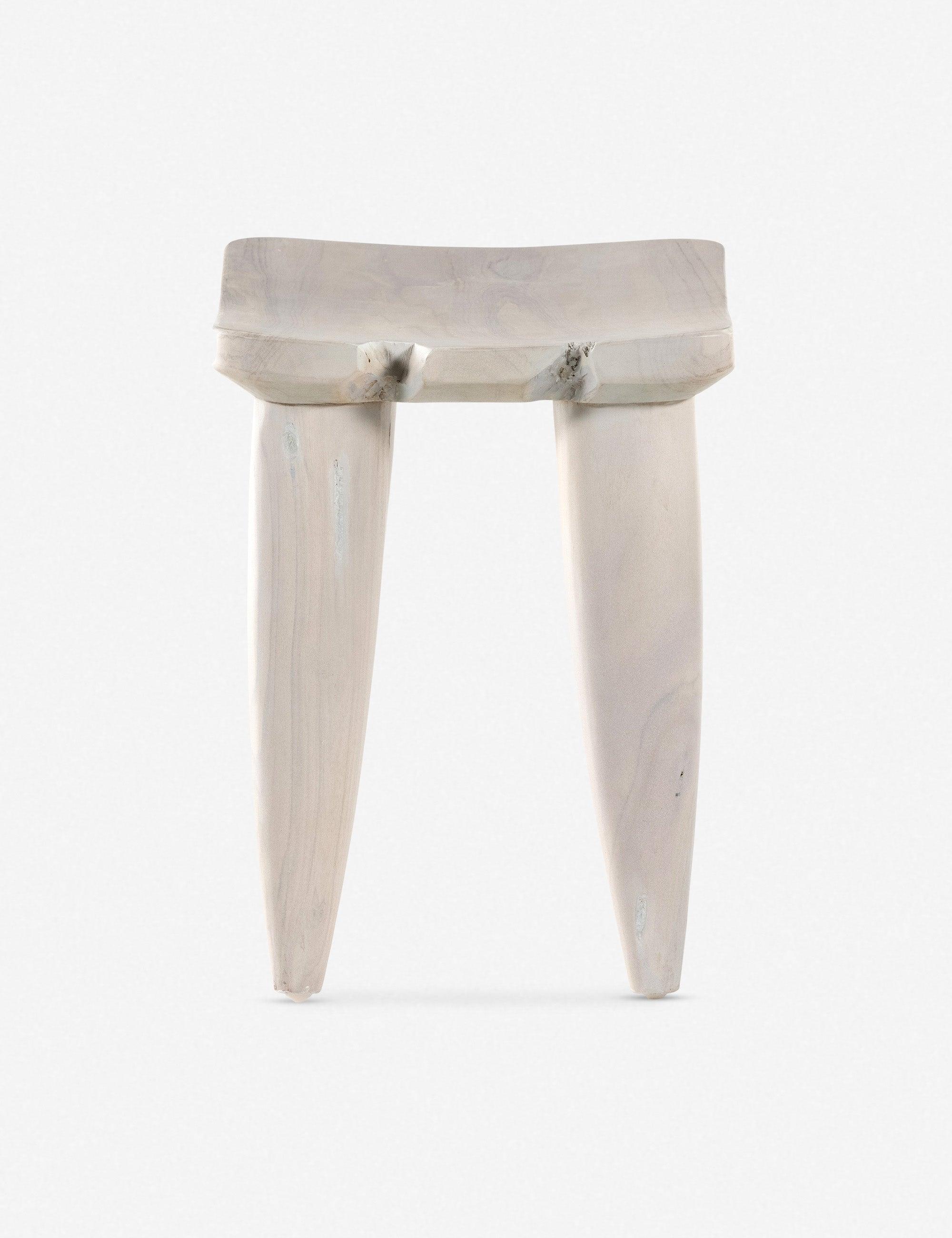 Clarabelle Indoor / Outdoor Stool - Ivory