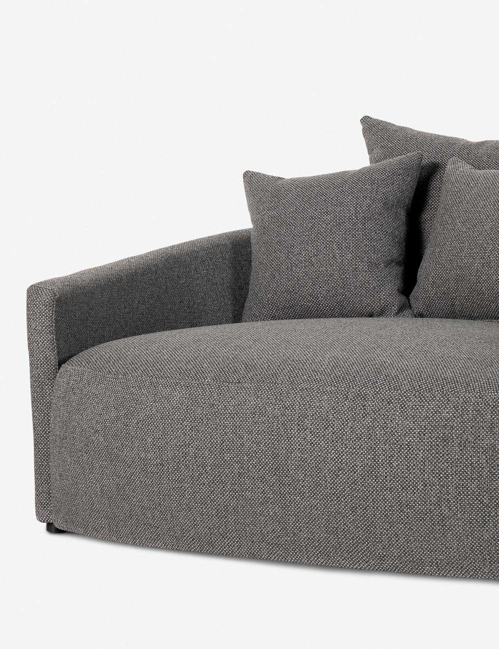 Kaila Media Lounger - Charcoal