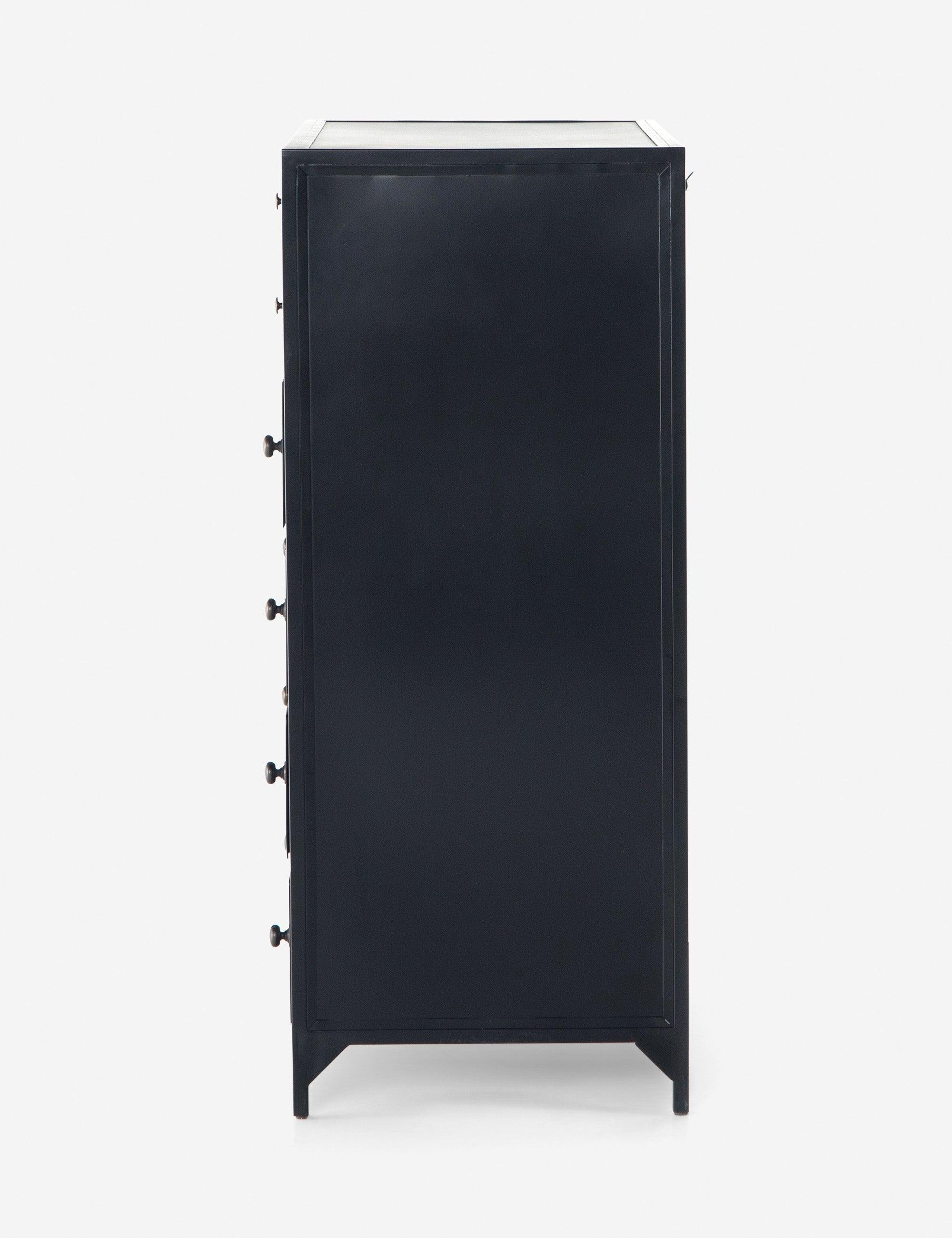 Belmont Industrial Black Iron 8-Drawer Tall Dresser