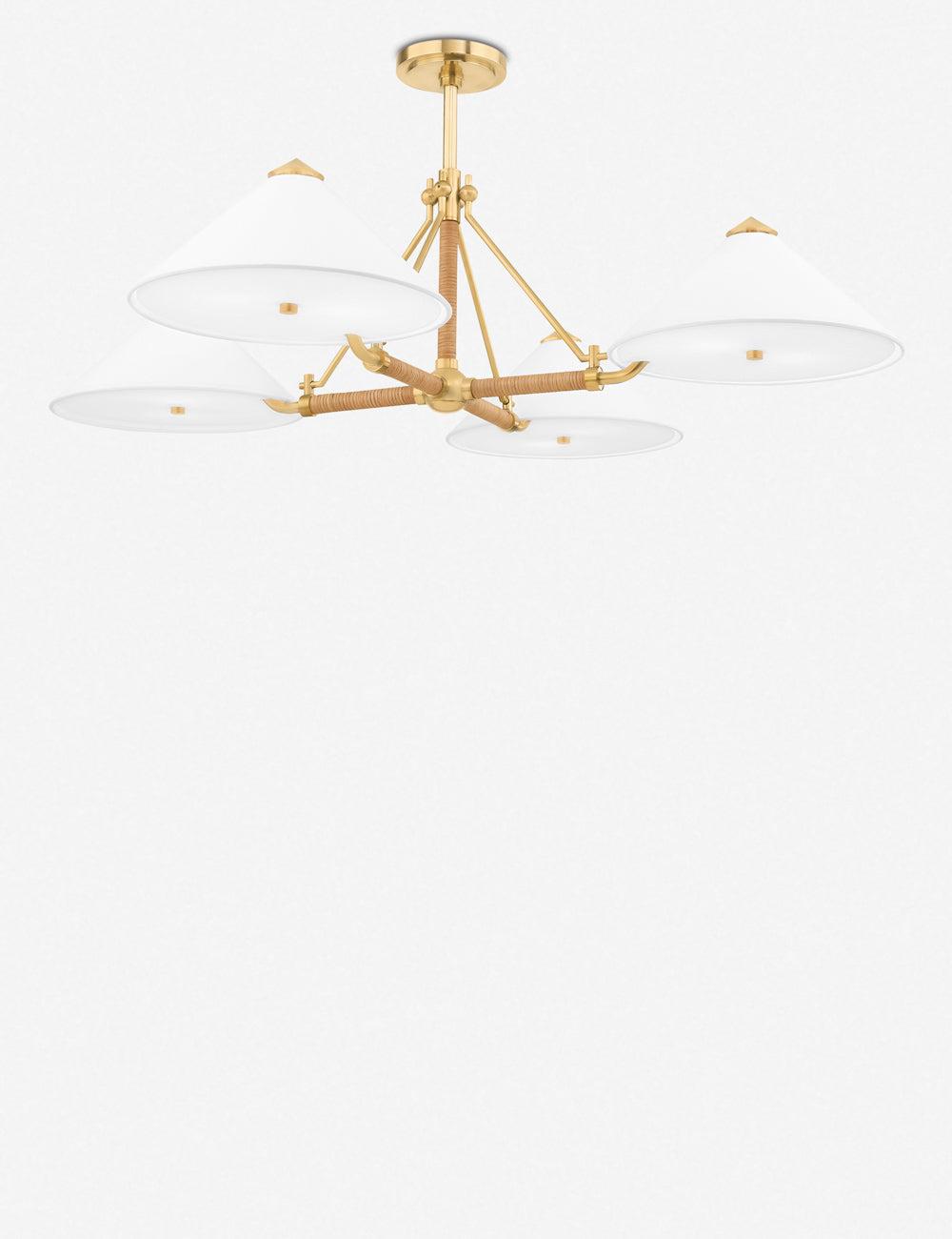 Axton Chandelier - Antique Brass / 4 Light