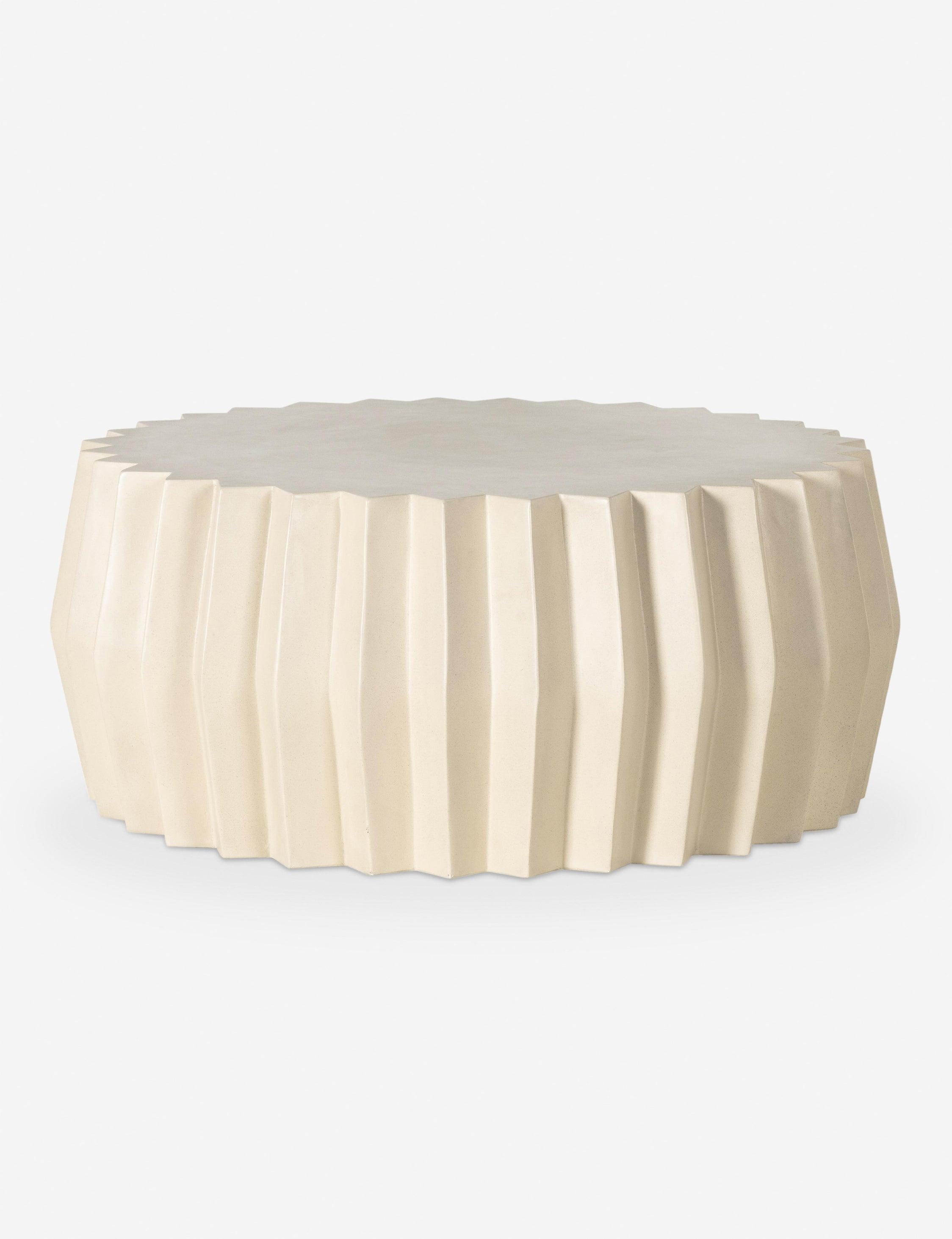 Davila Round Indoor / Outdoor Coffee Table - Ivory