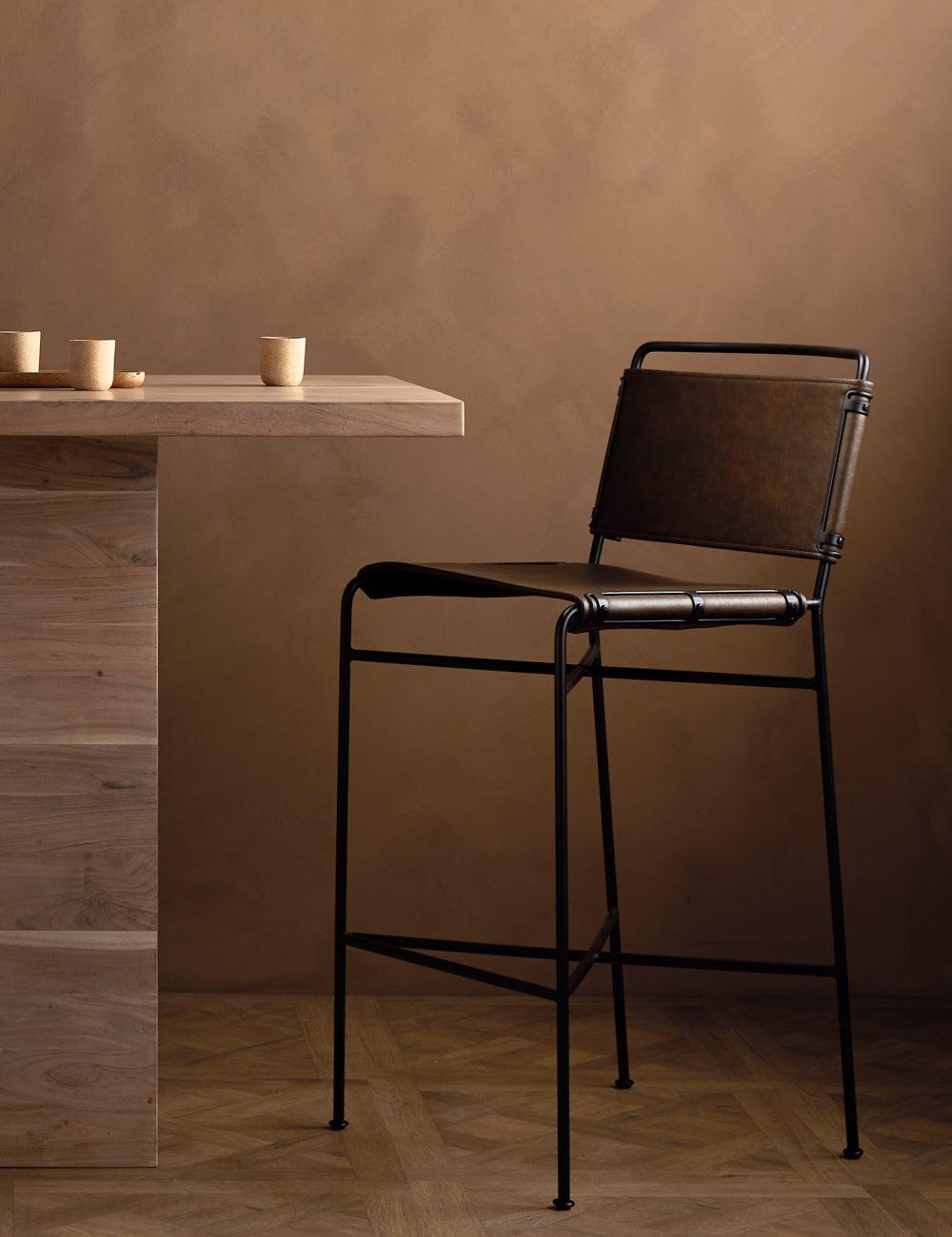 Trysta Bar And Counter Stool - Brown / Bar