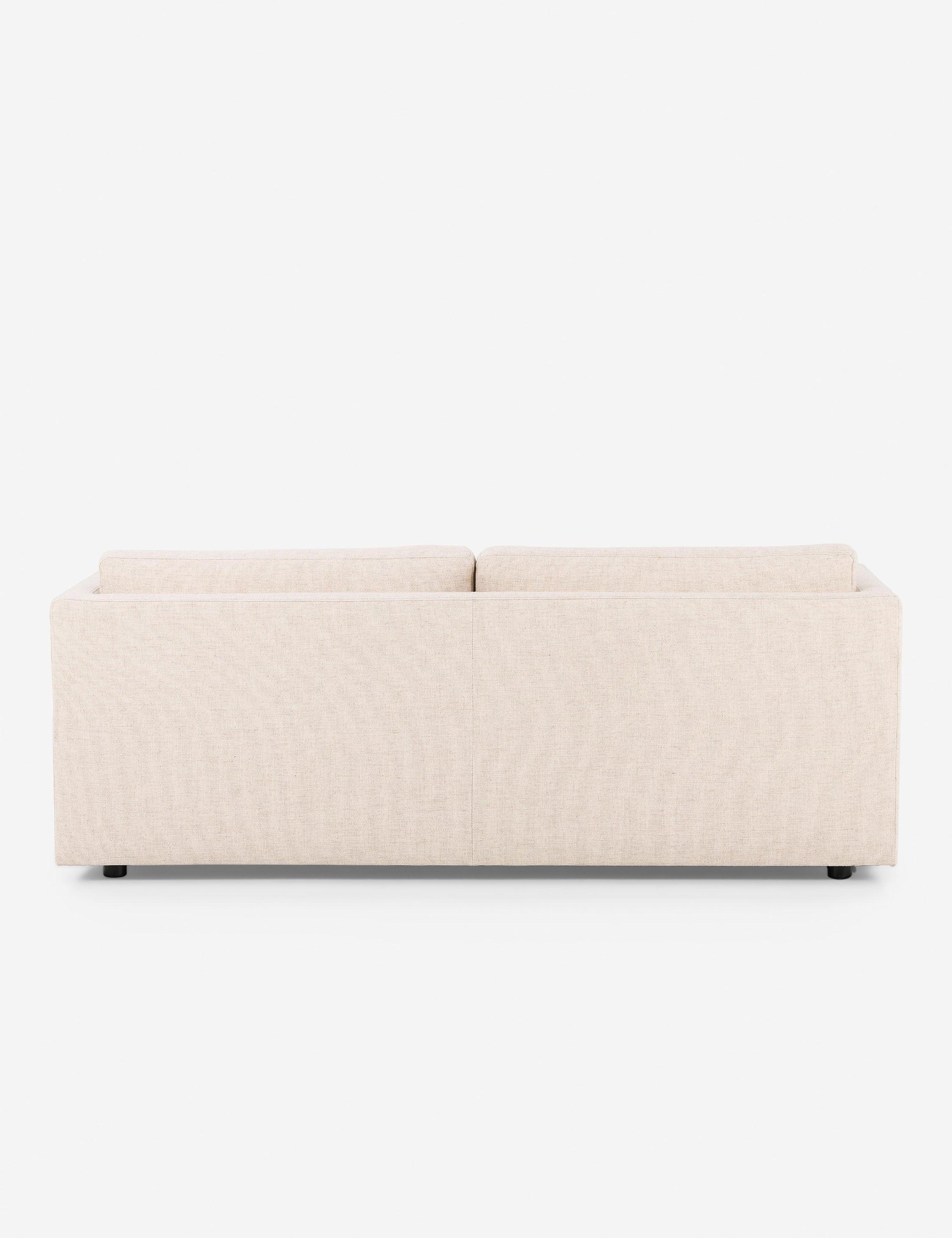 Thames Cream Oversized Contemporary Linen Media Sofa