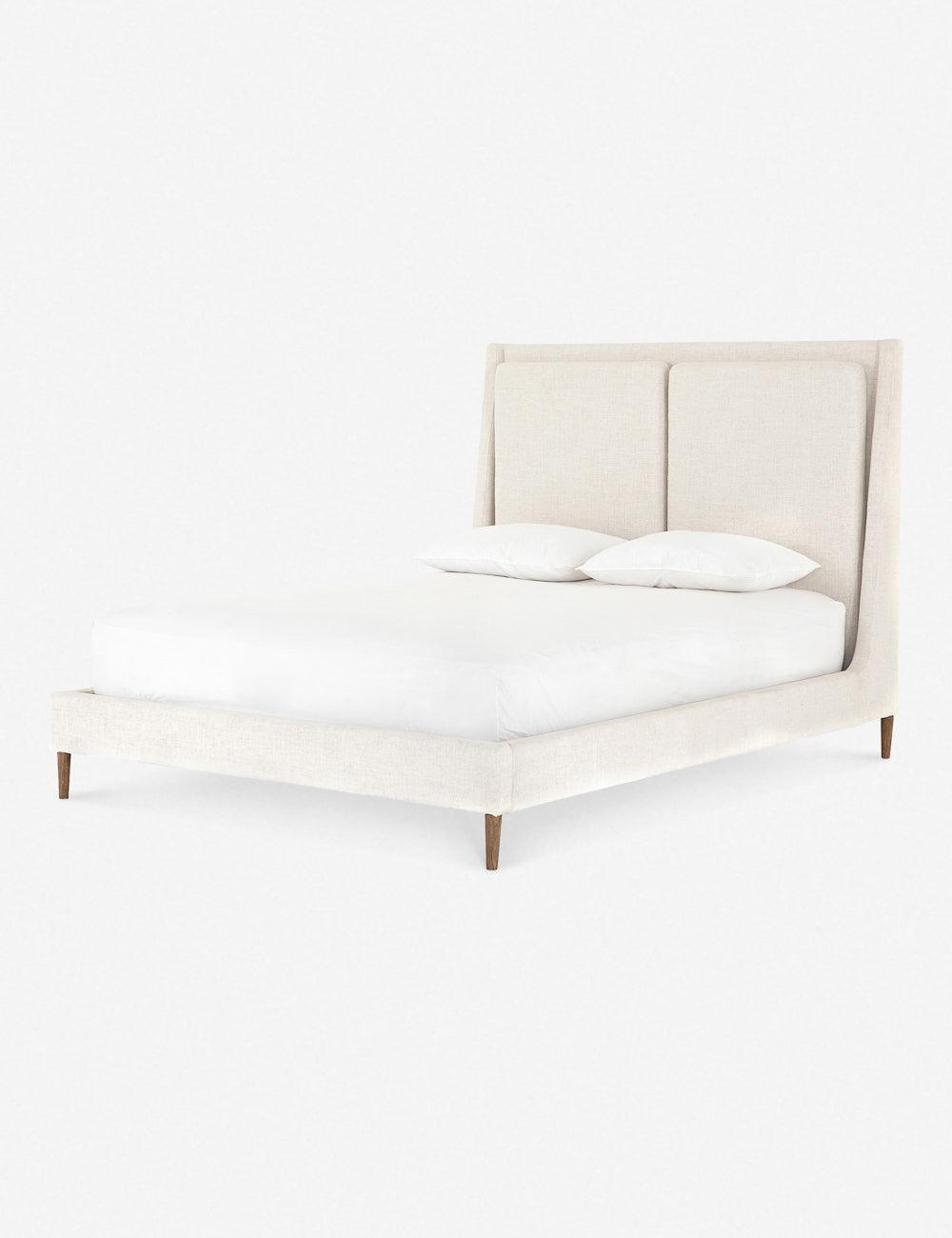 Rexford Platform Bed - Cream / King