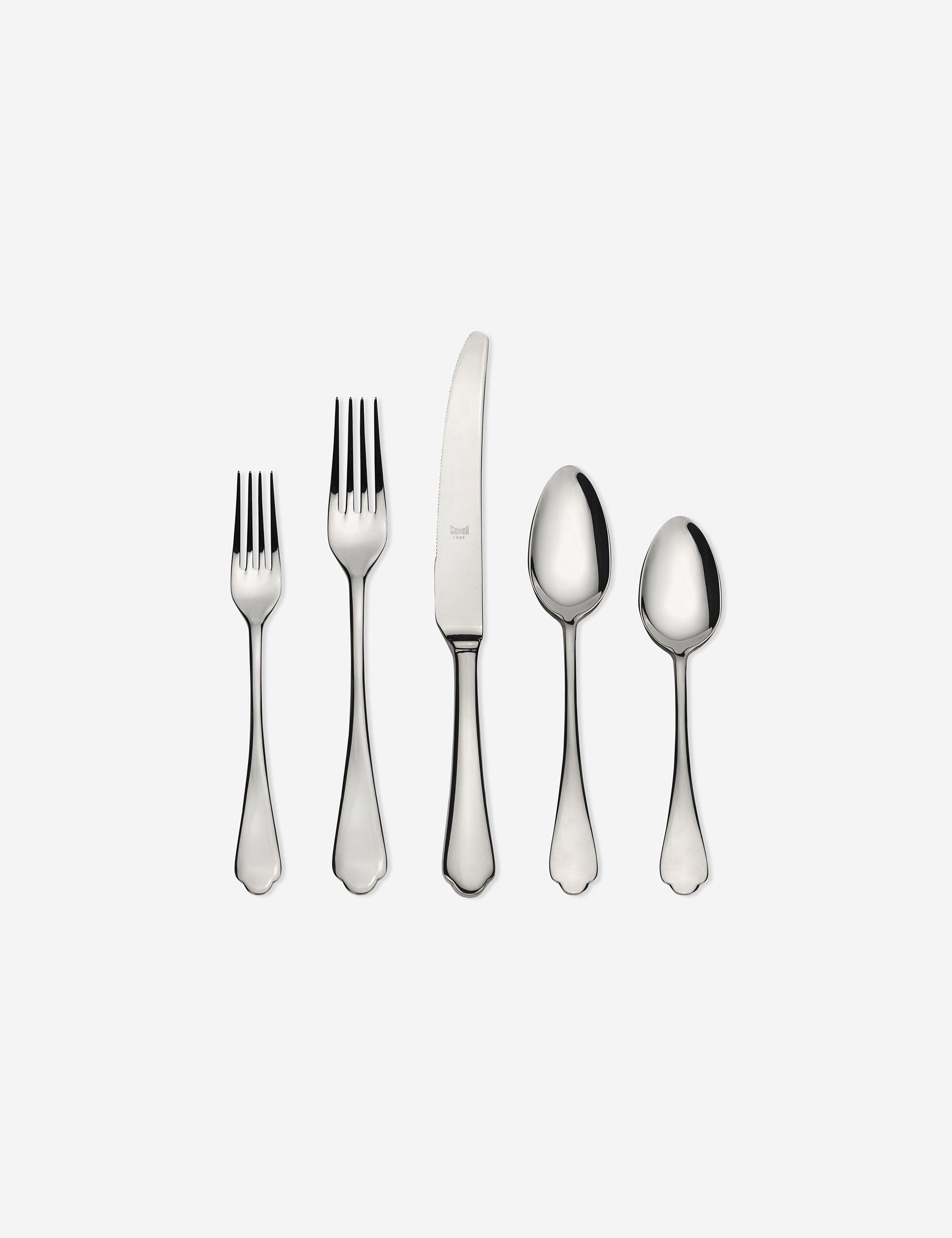 Dolce Vita Flatware 20-Piece Set by Mepra - Polished Stainless Steel