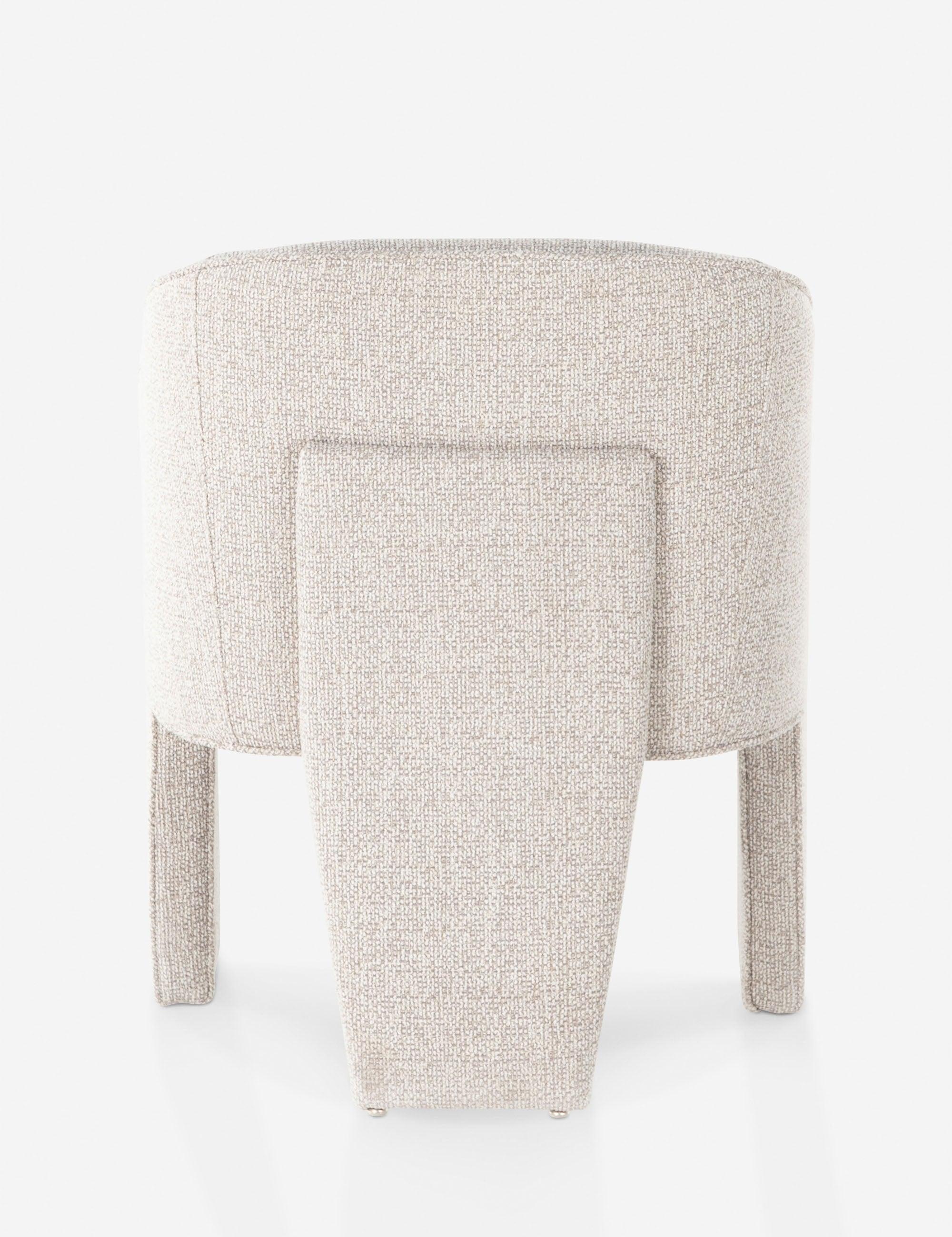 Beige Contemporary Leather-Wood Upholstered Arm Chair 25"W