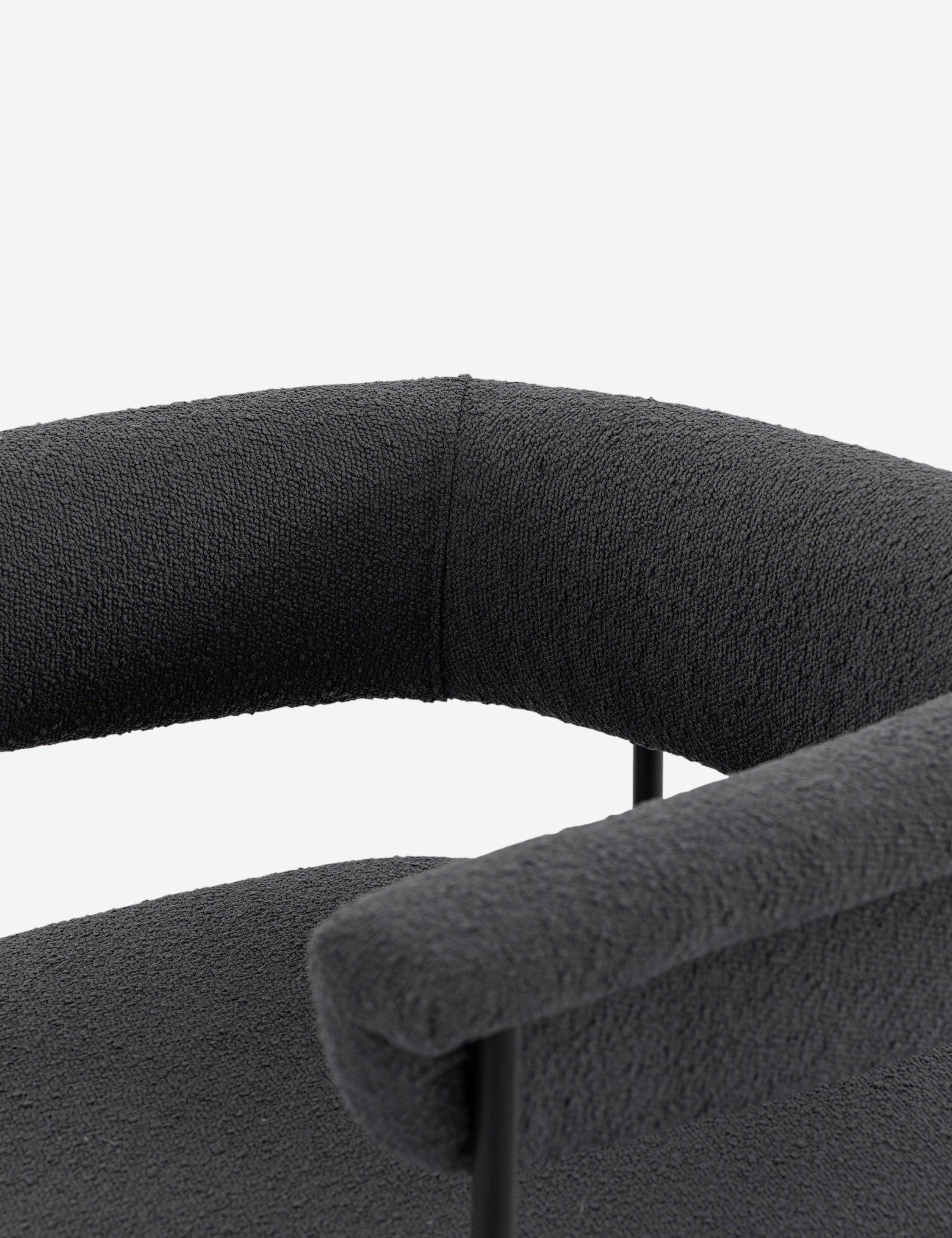 Kyleigh Counter Stool - Slate Boucle