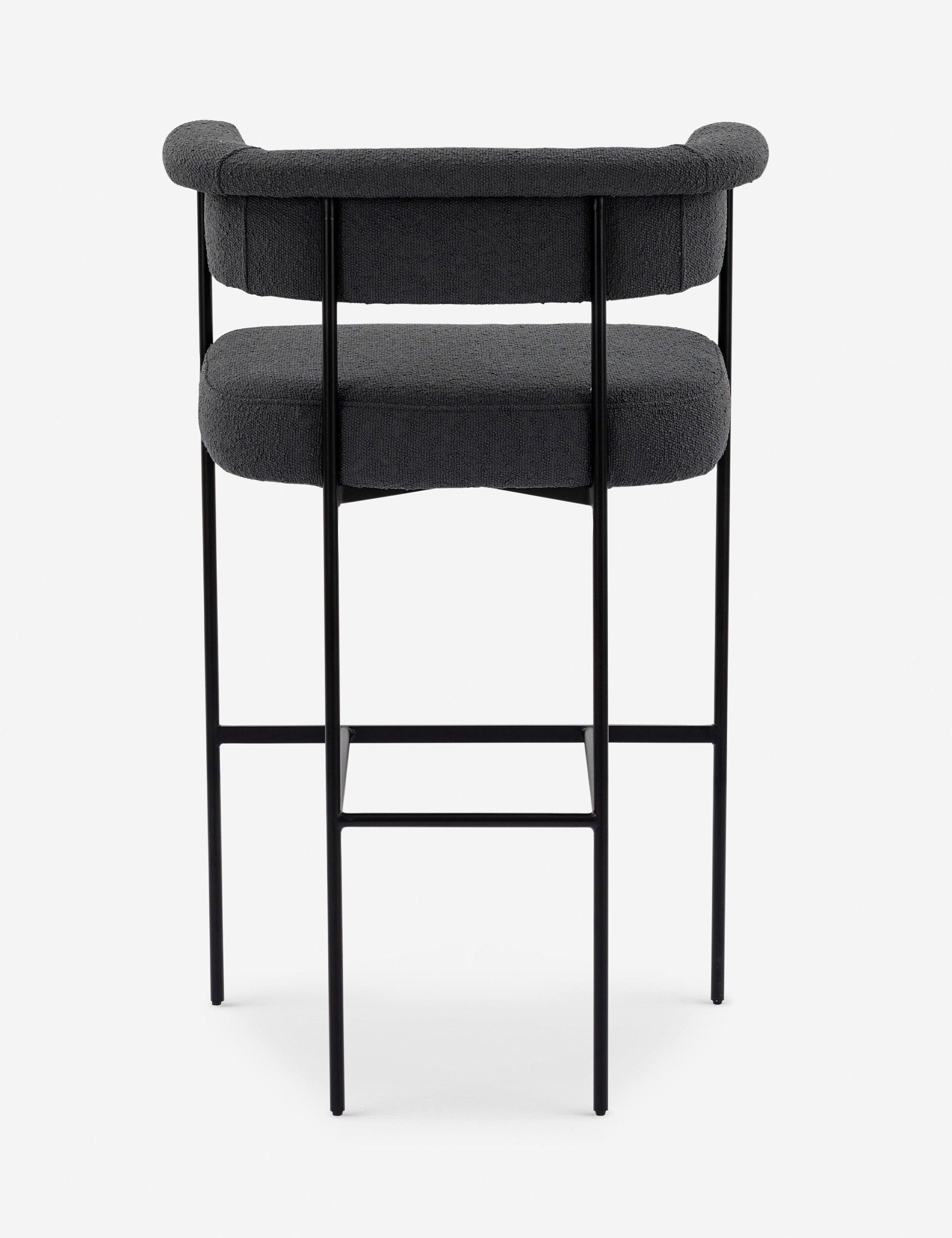 Kyleigh Bar Stool - Slate Boucle