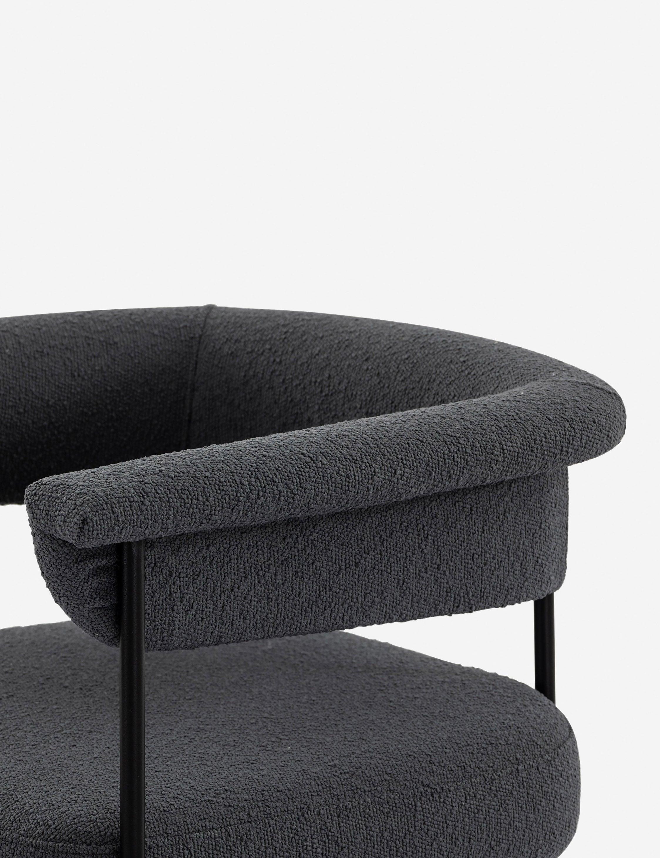 Kyleigh Bar Stool - Slate Boucle