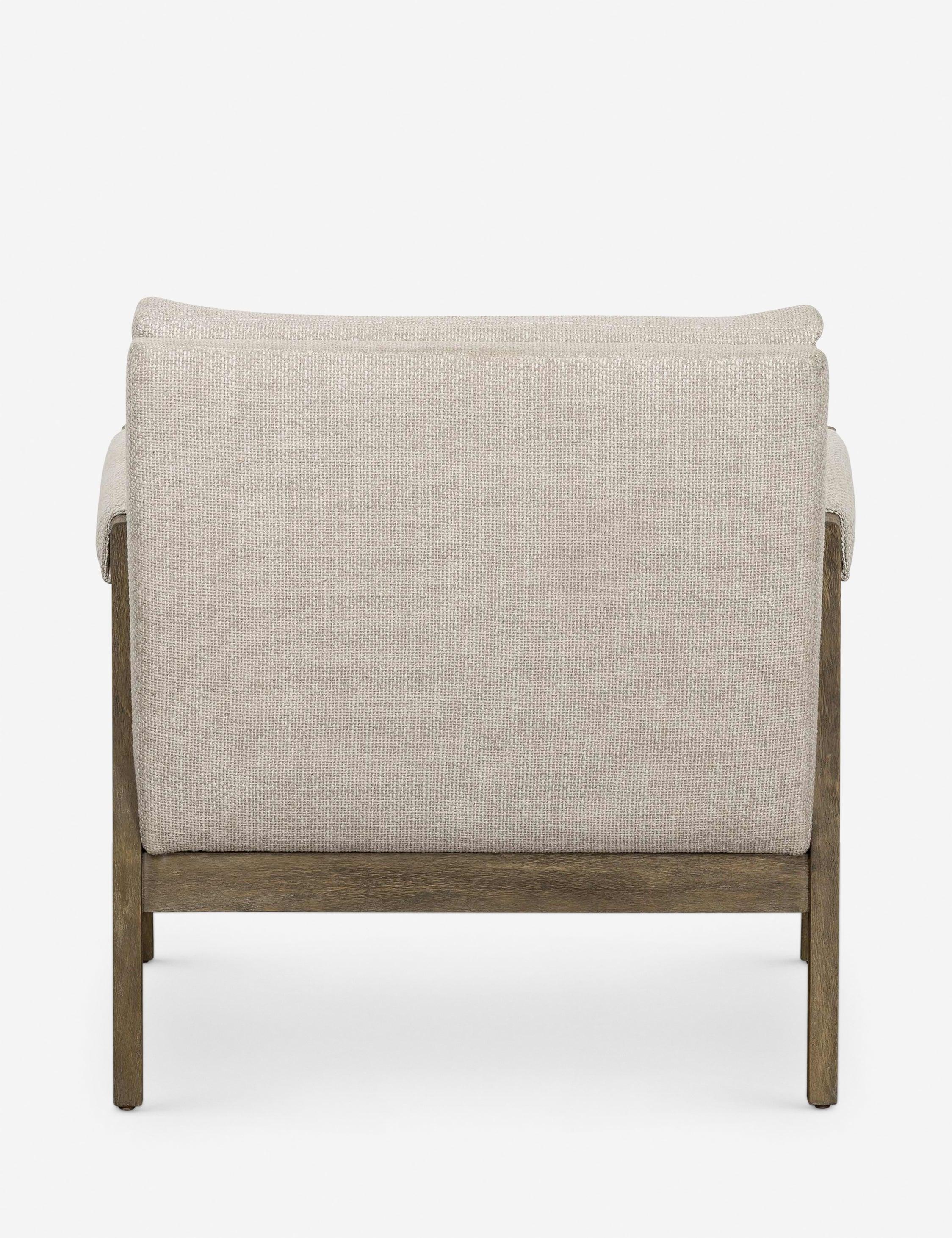 Samara Contemporary Cream Microfiber Accent Chair