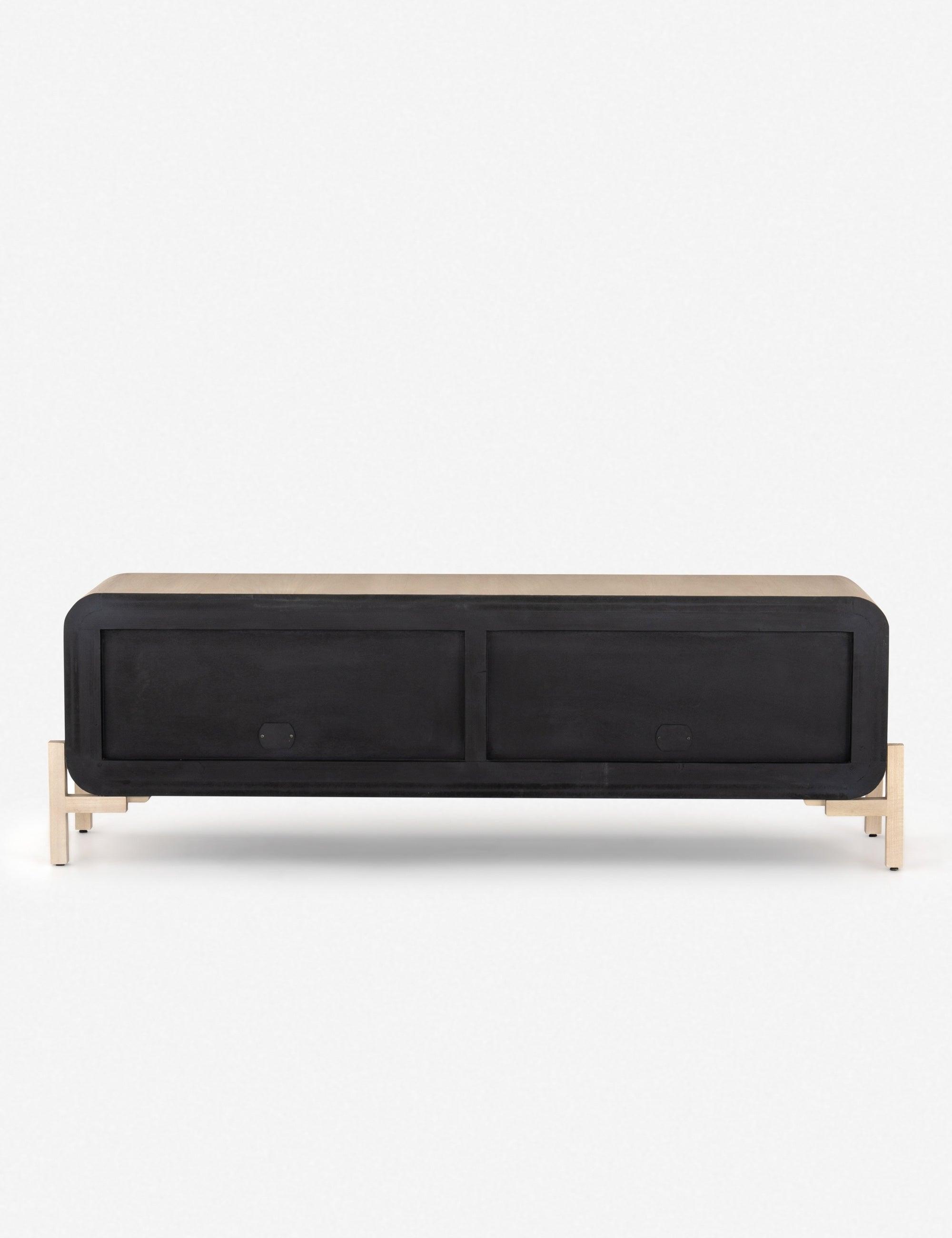 Sky Mosaic-Inspired Natural Wood Media Console