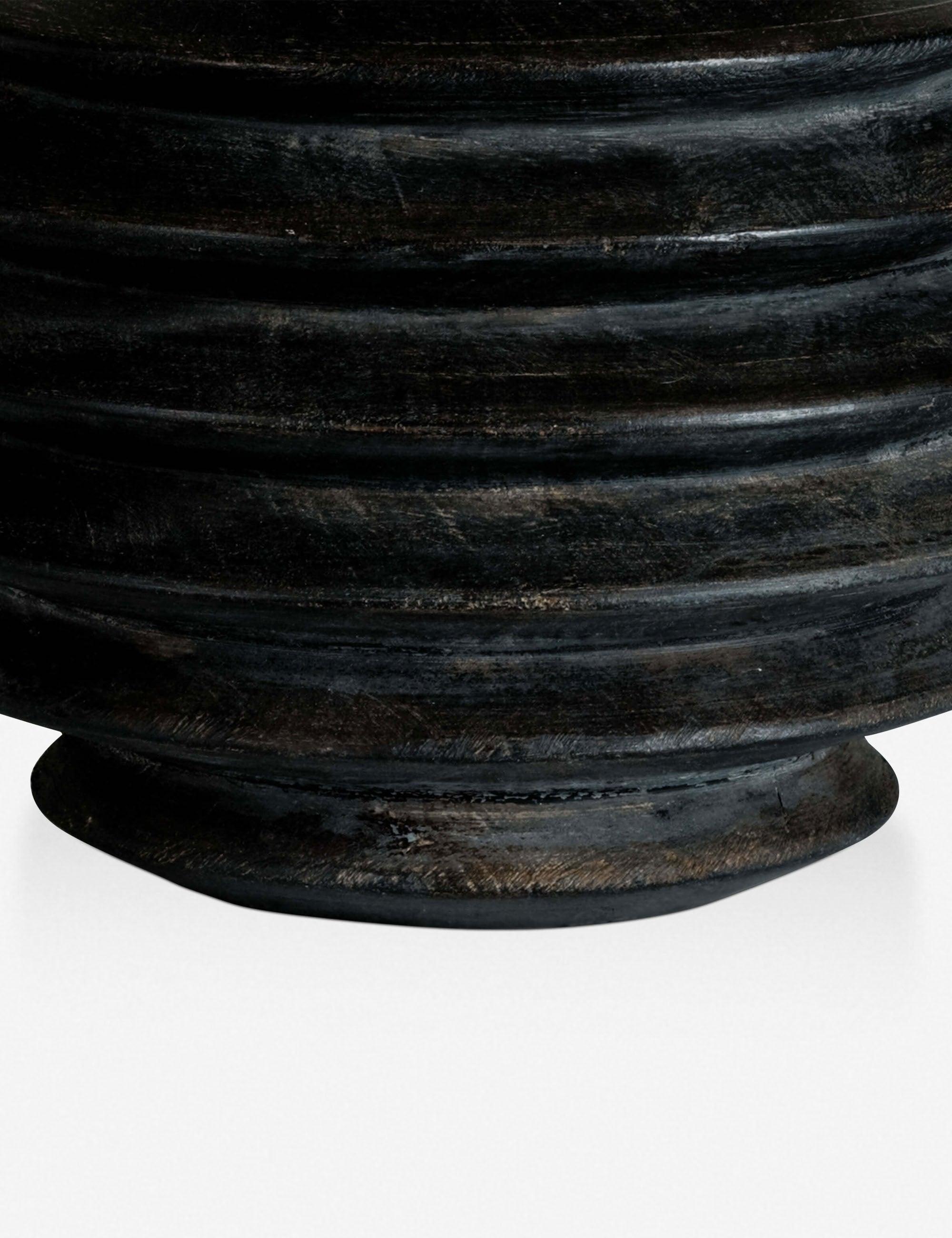 Accordion Round Table Lamp by Regina Andrew - Ebony