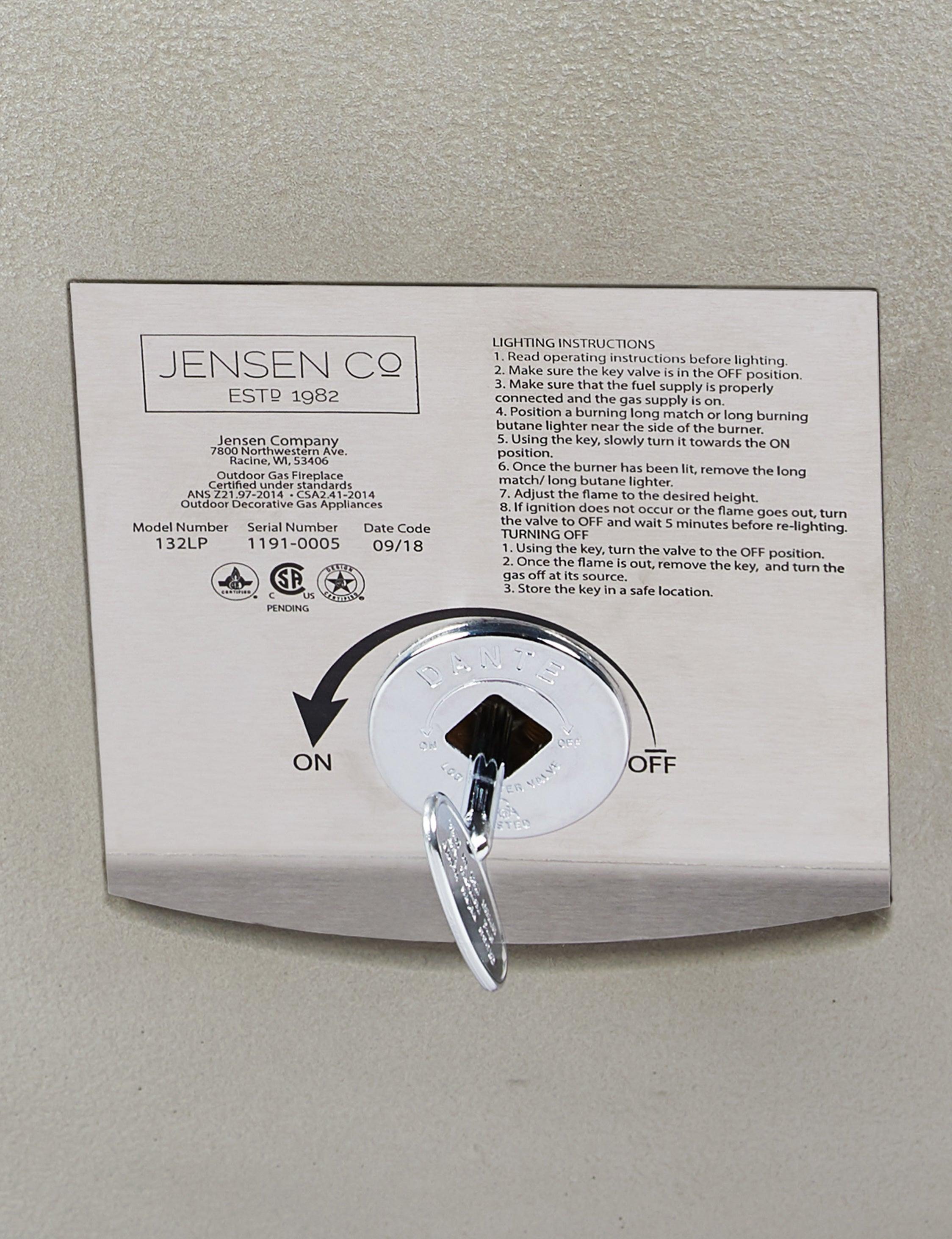 Benno Fire Bowl - Fog / 42" / Natural Gas