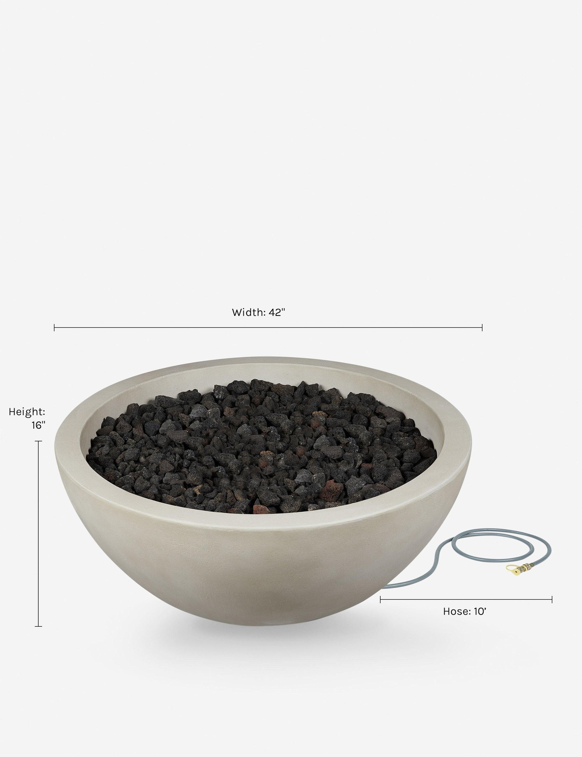 Benno Fire Bowl - Fog / 42" / Natural Gas