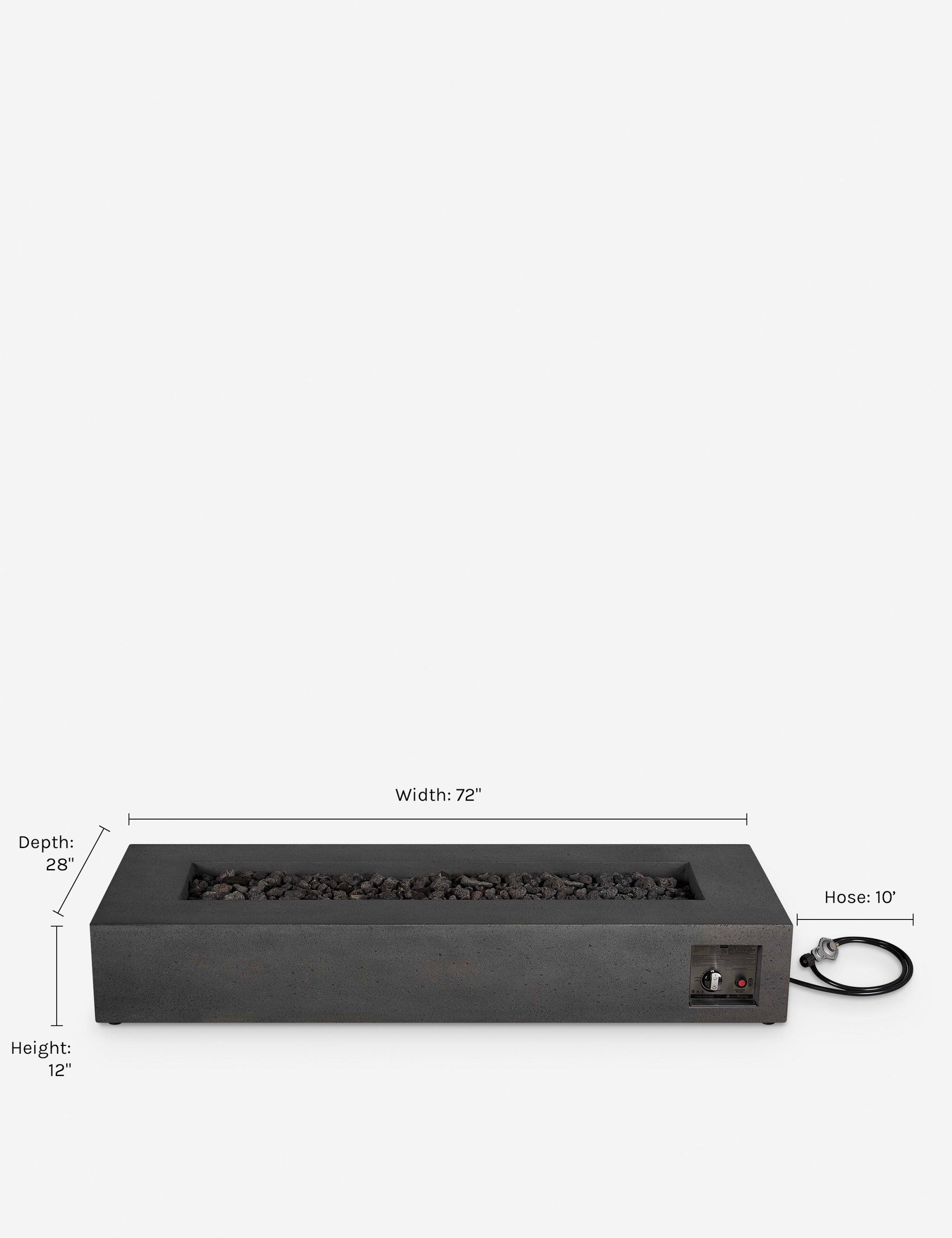 Magnus Fire Table - Carbon / Long Rectangle