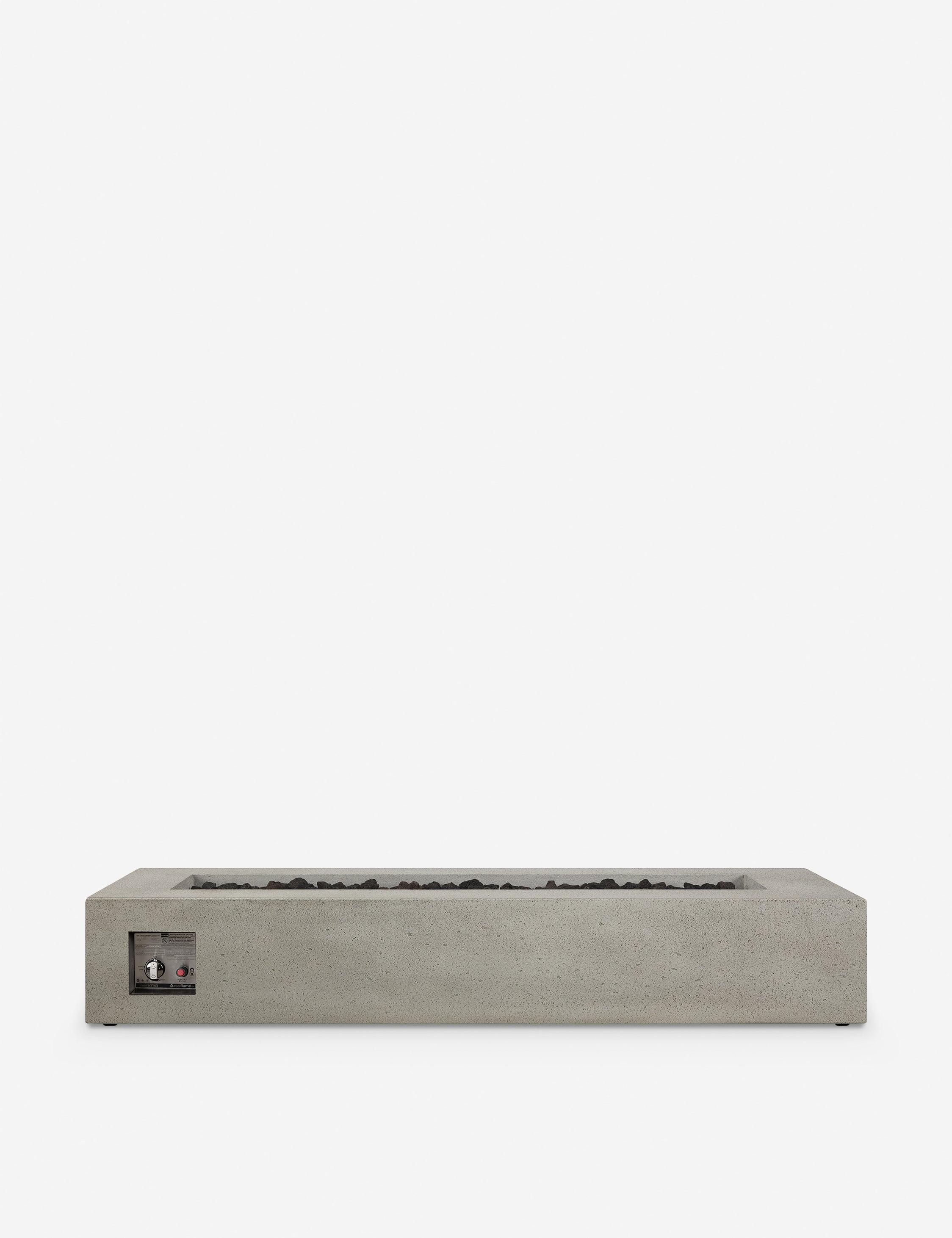 Magnus Fire Table - Flint / Long Rectangle