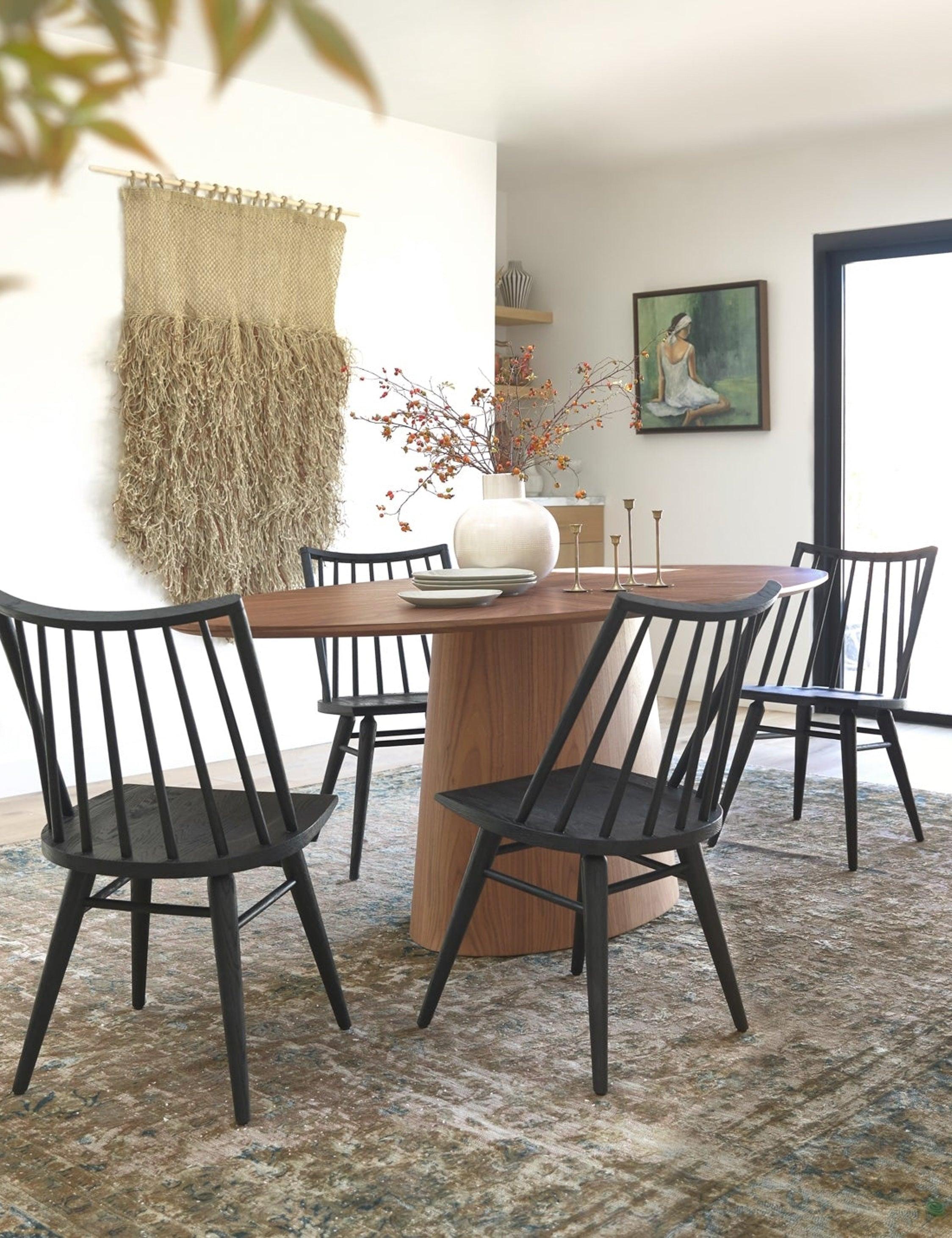 Beth Oval Dining Table, Brown