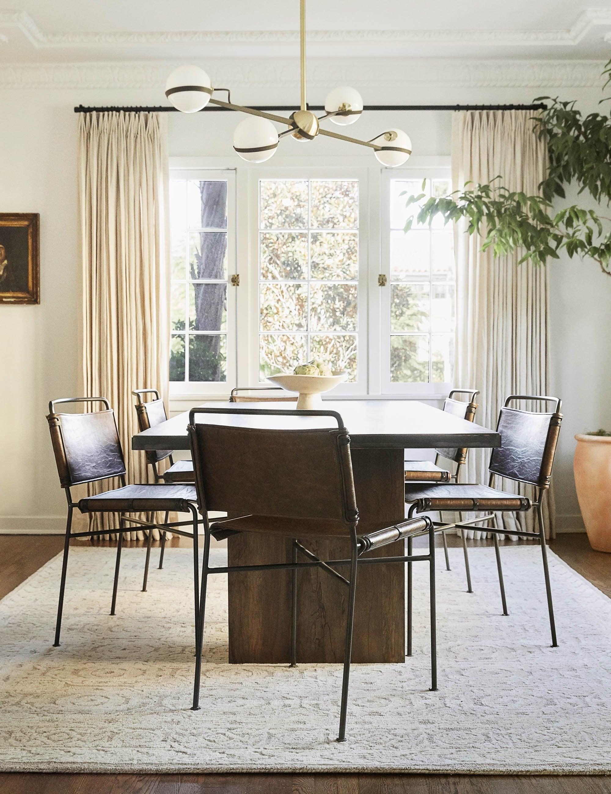 Trysta Dining Chair - Brown Leather