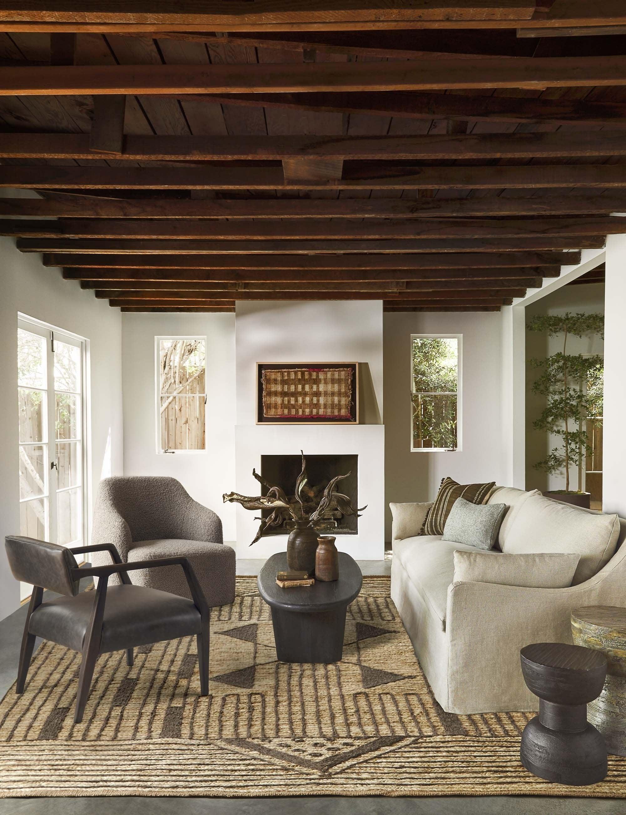 Larabee Accent Chair - Ebony Leather