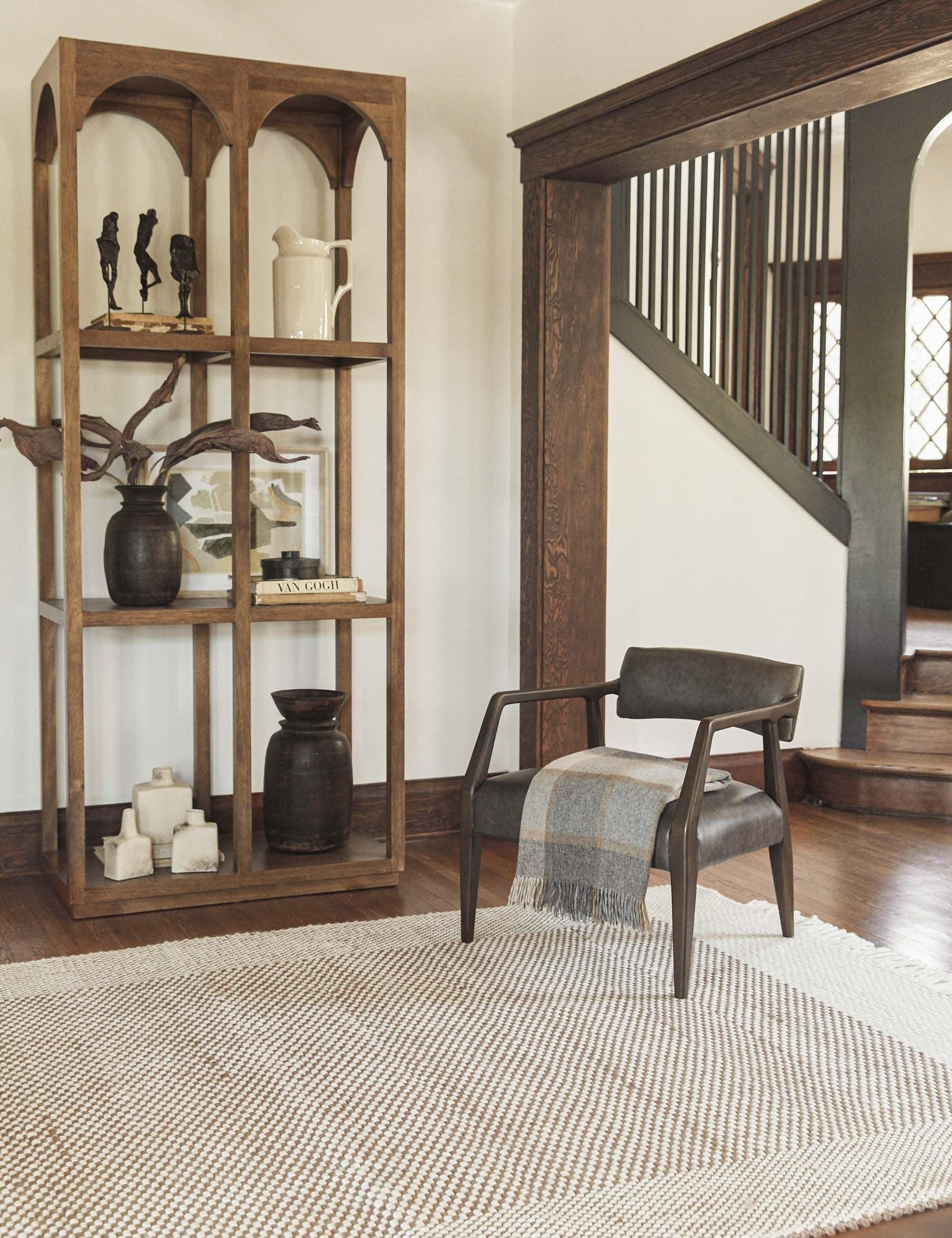 Larabee Accent Chair - Ebony Leather