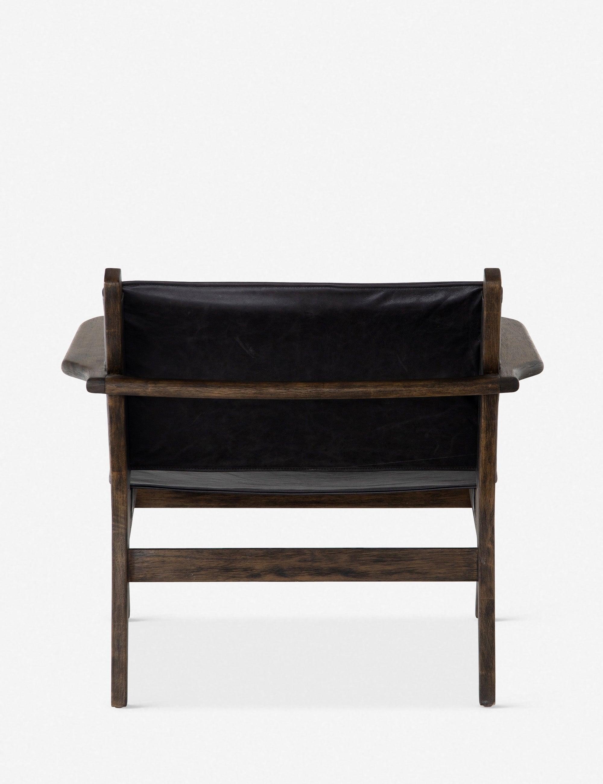 Sela Leather Accent Chair - Black