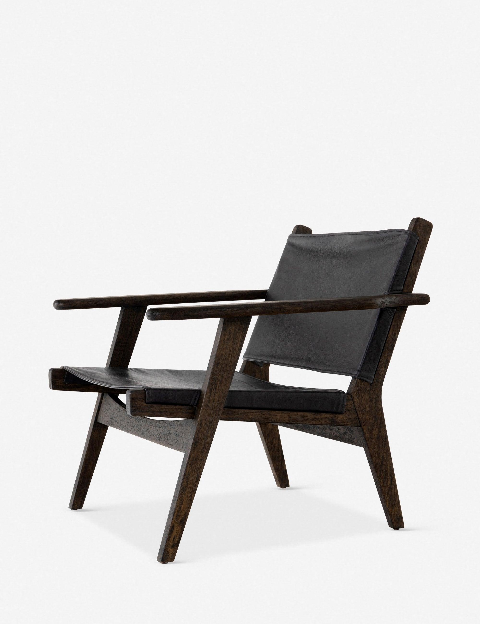 Sela Leather Accent Chair - Black