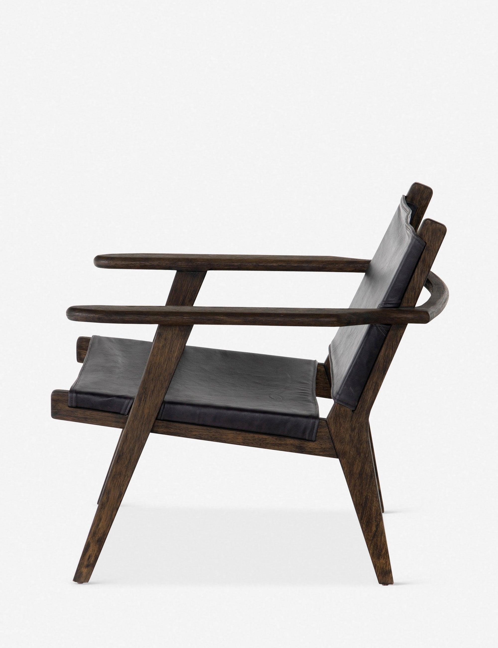 Sela Leather Accent Chair - Black