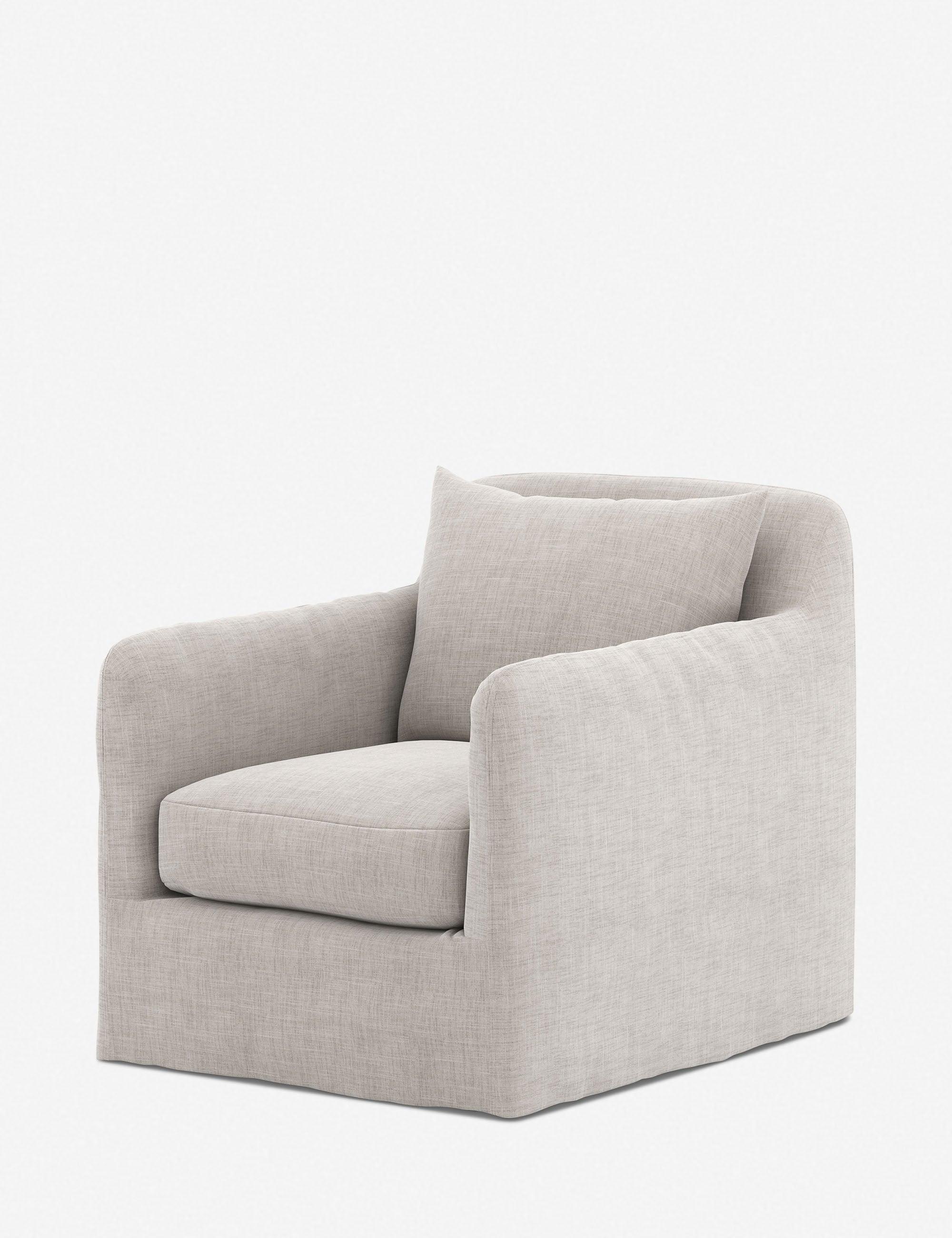 Orlena Outdoor Swivel Chair - Stone Grey