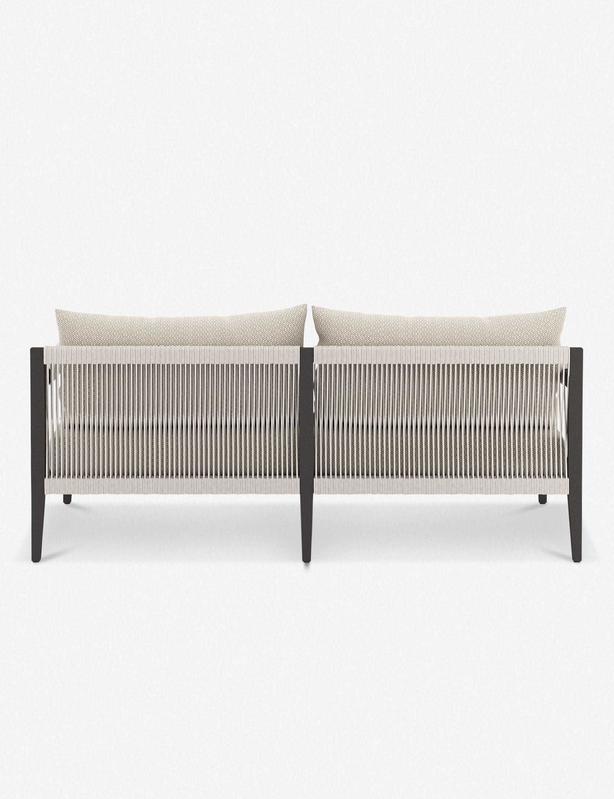Cadenza Indoor / Outdoor Metal Sofa - Bronze/Sand / 63"W