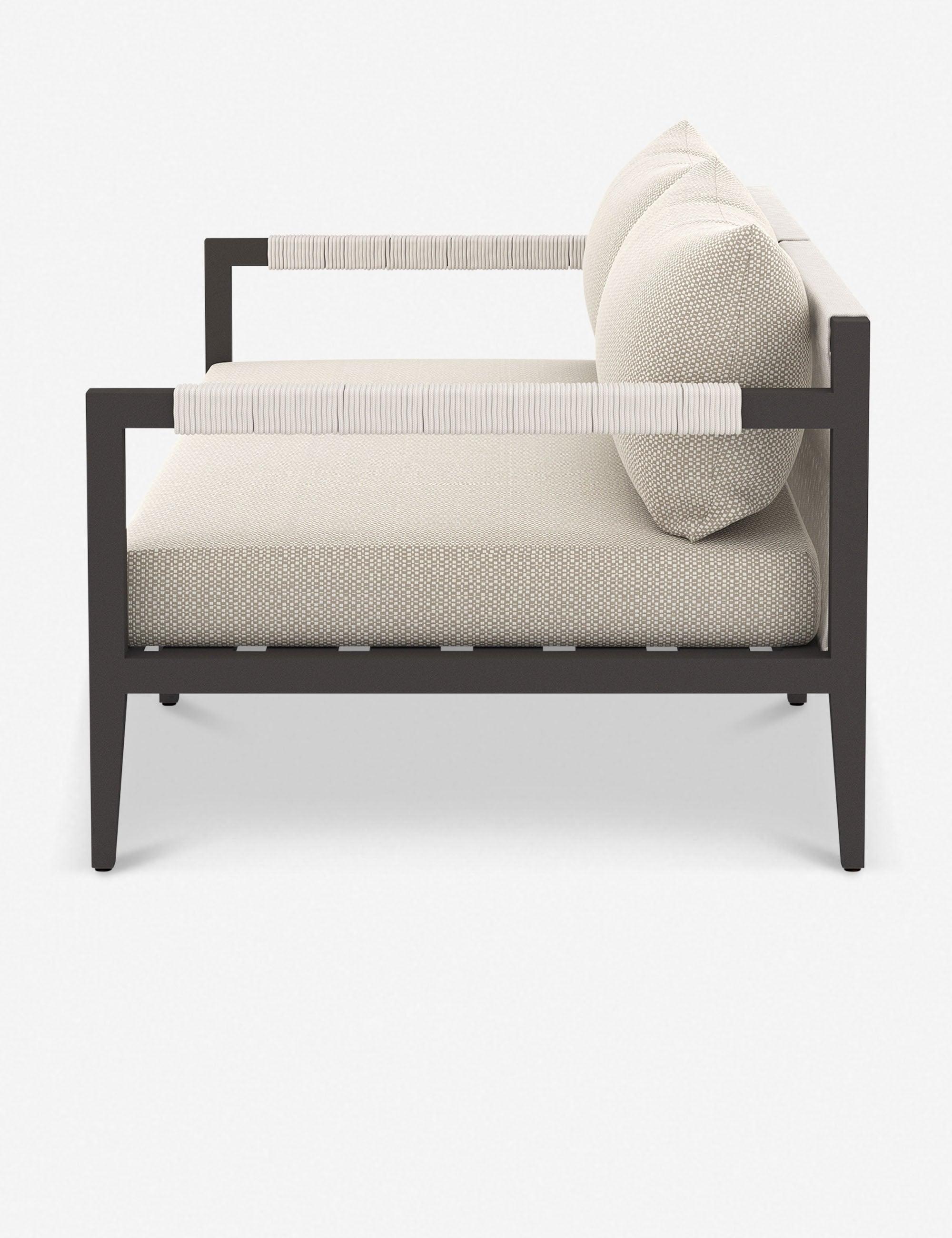 Cadenza Indoor / Outdoor Metal Sofa - Bronze/Sand / 63"W