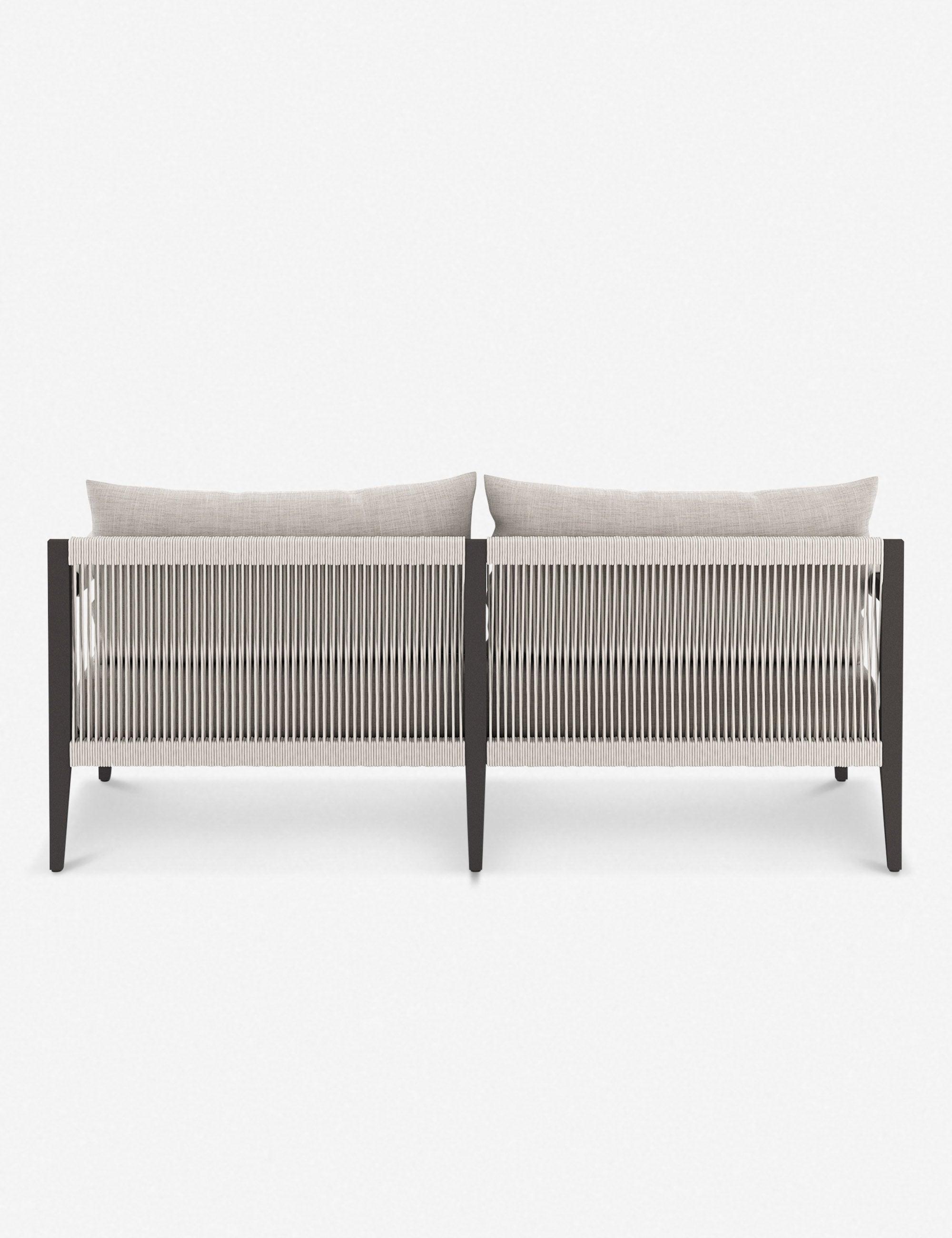 Cadenza Indoor / Outdoor Metal Sofa - Bronze/Gray / 63"W