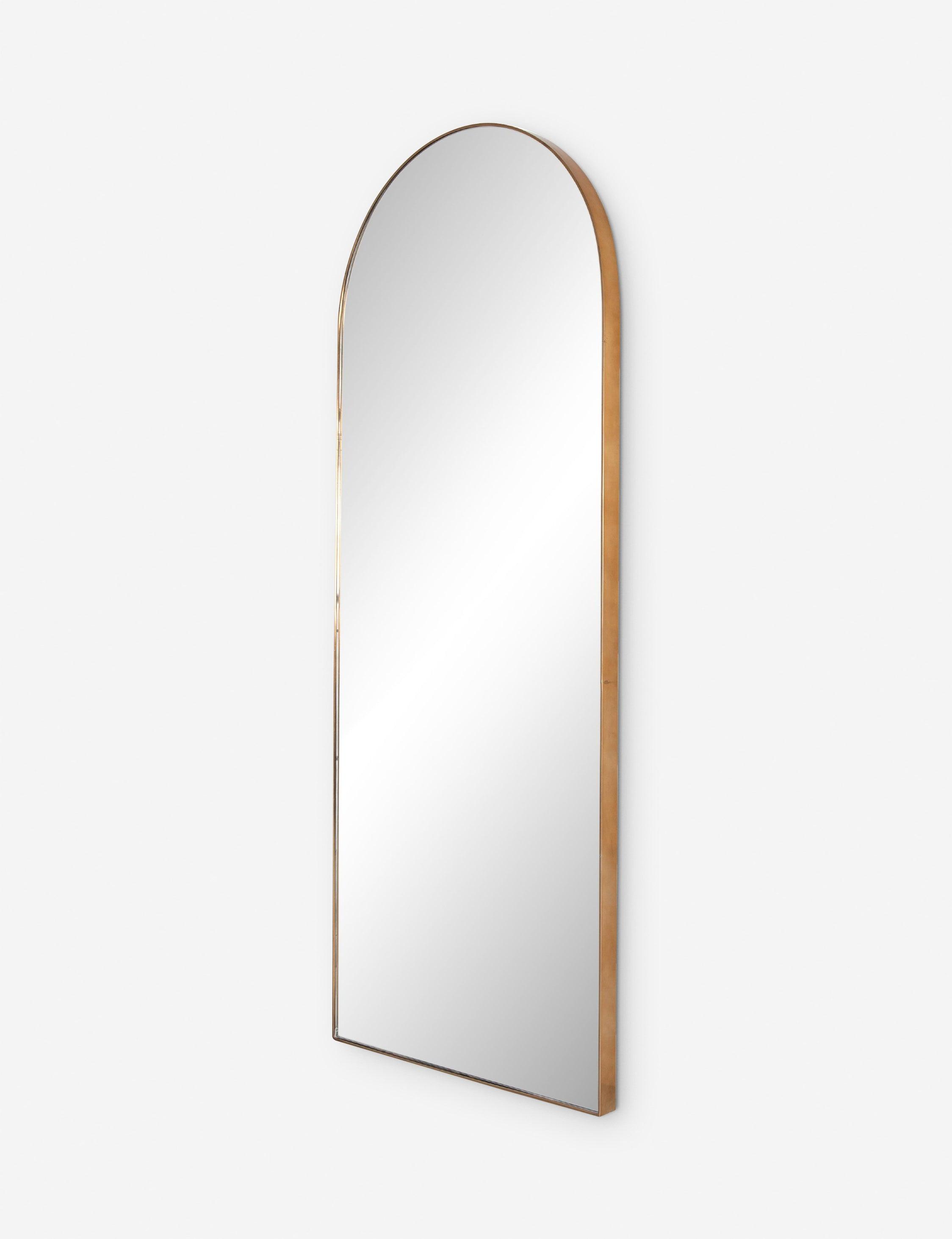 Alvarado Contemporary Full-Length Gold Mirror - 32x80 Inch