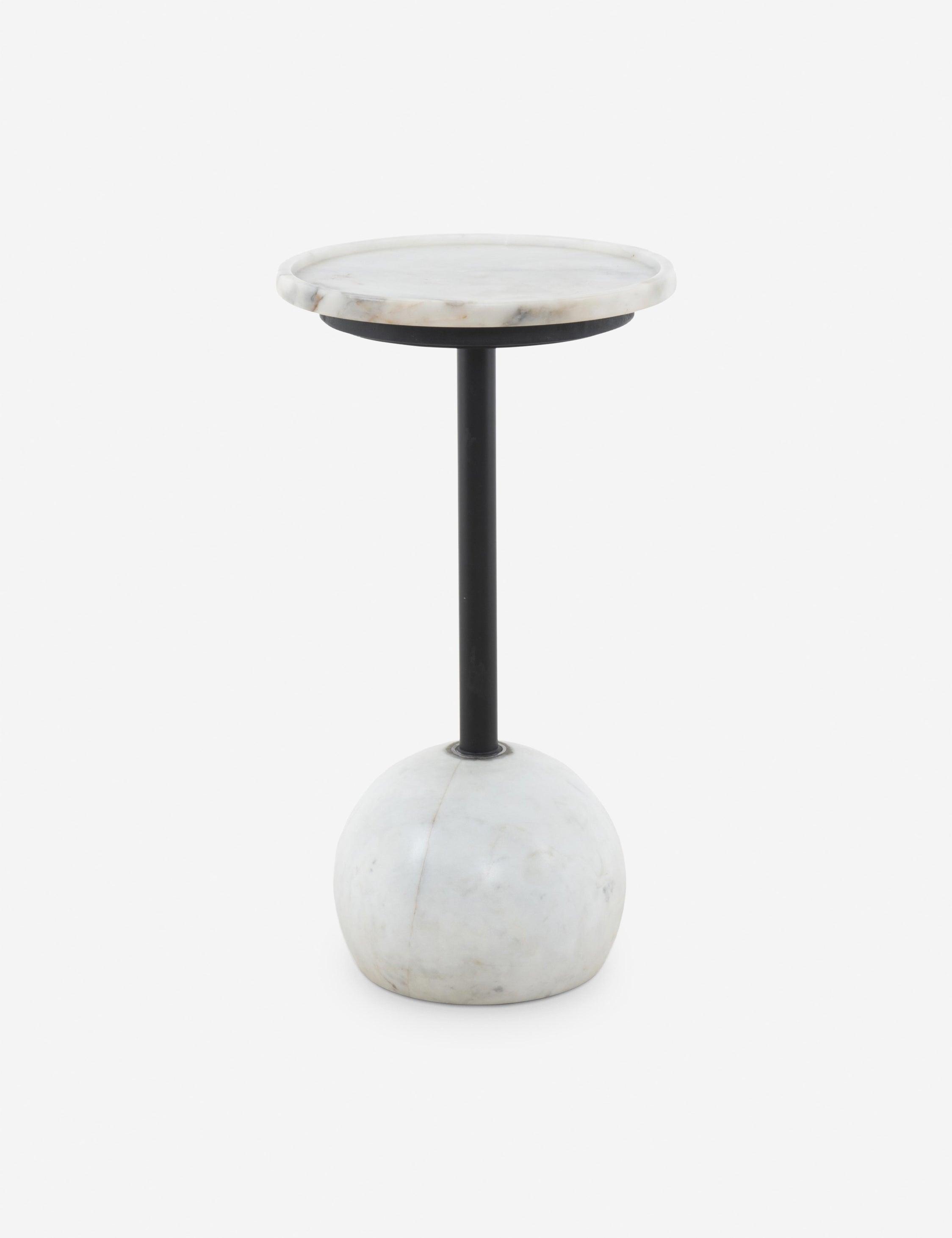 Nicholas Side Table - White Marble