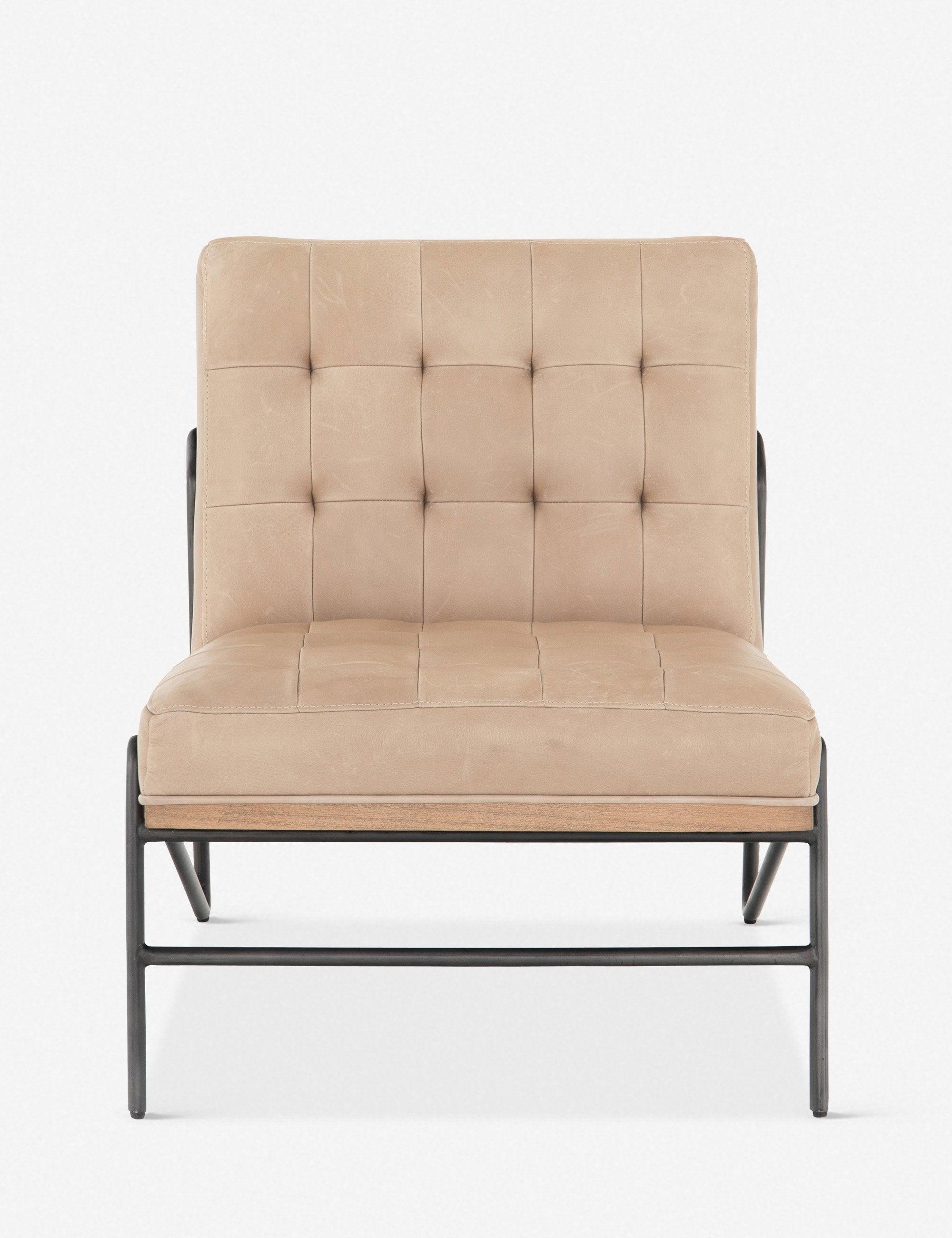 Anouk Accent Chair - Tan Leather