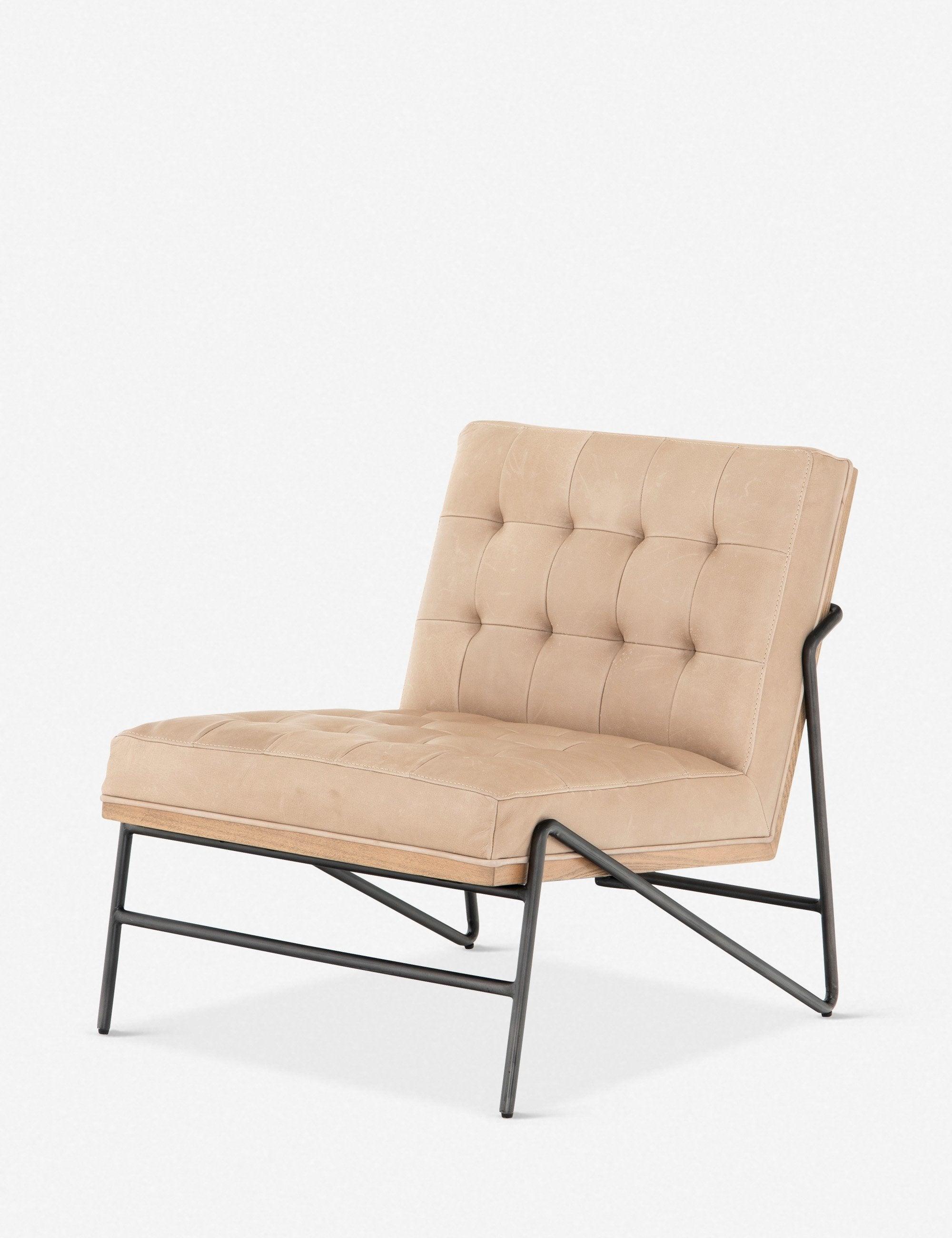 Anouk Accent Chair - Tan Leather