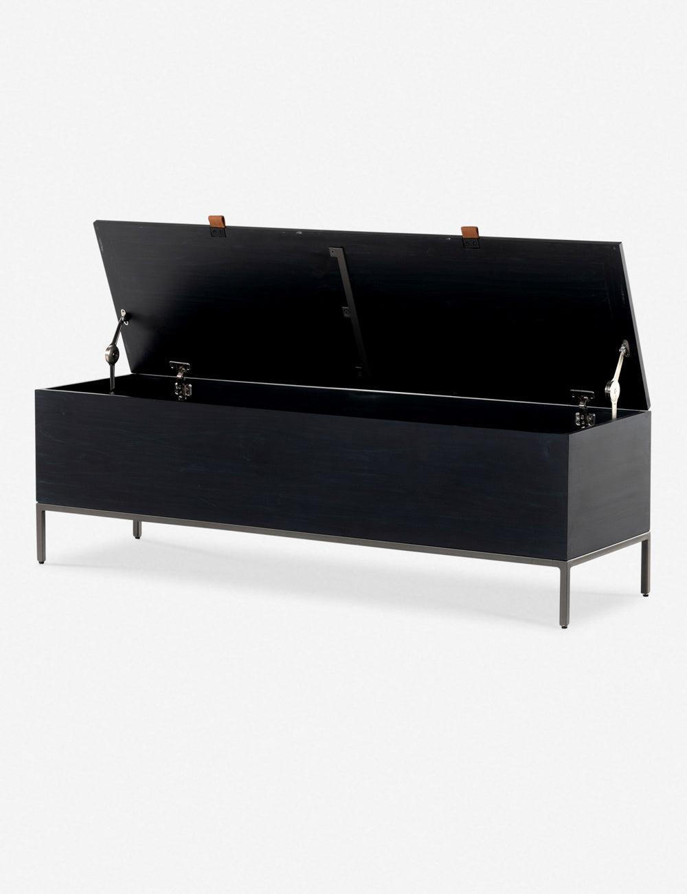 Rosamonde Storage Bench - Black