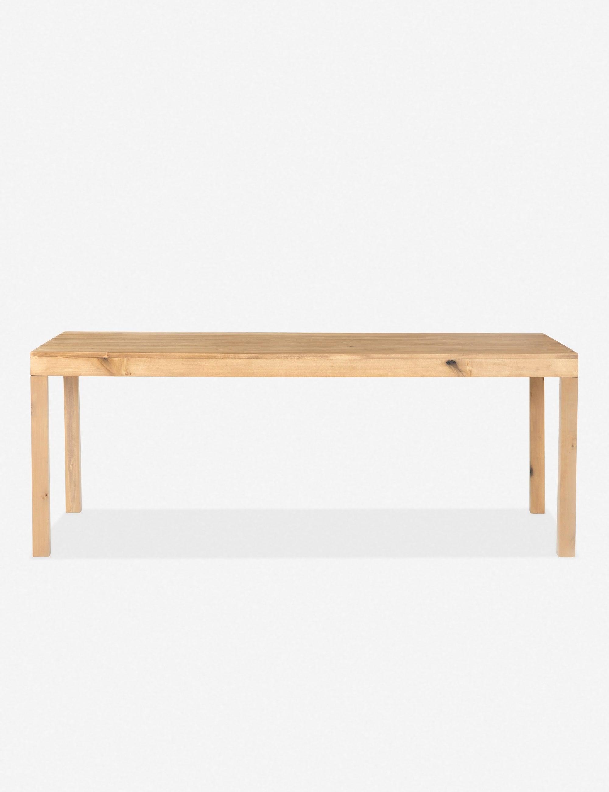 Beckett Solid Poplar Parsons-Style Dining Table for Eight