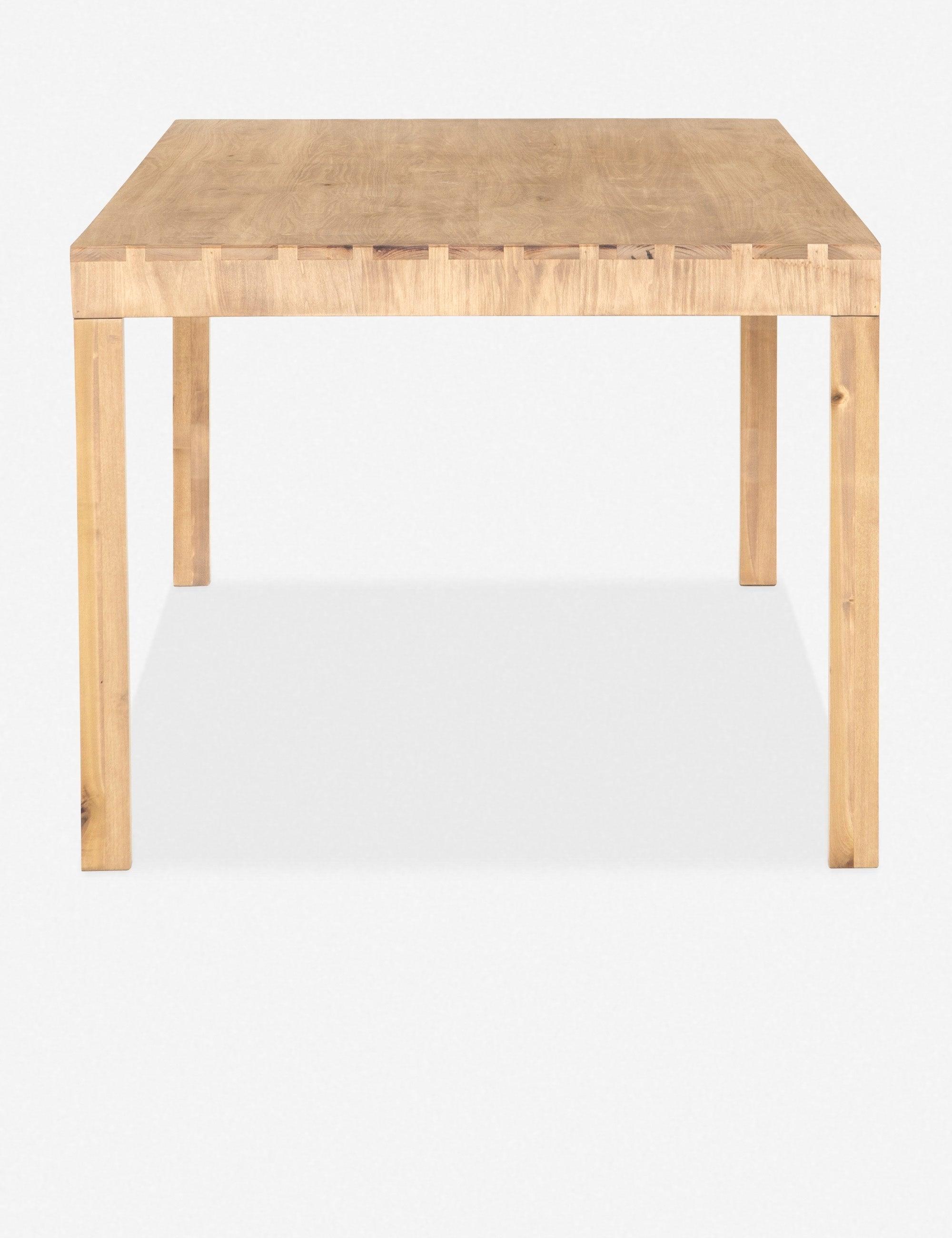 Beckett Solid Poplar Parsons-Style Dining Table for Eight