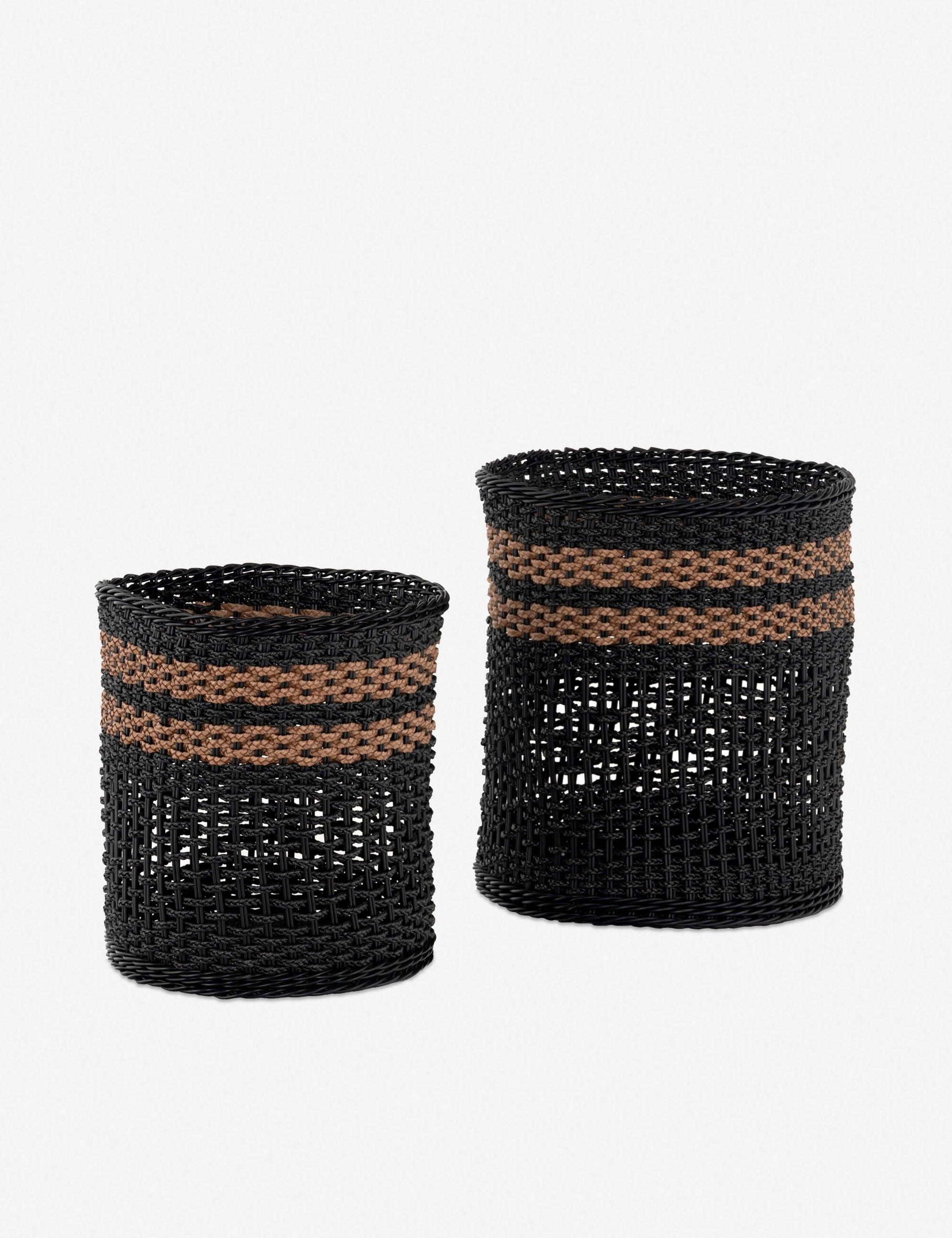 Suni Naida Two-Toned Natural Fiber Basket Set