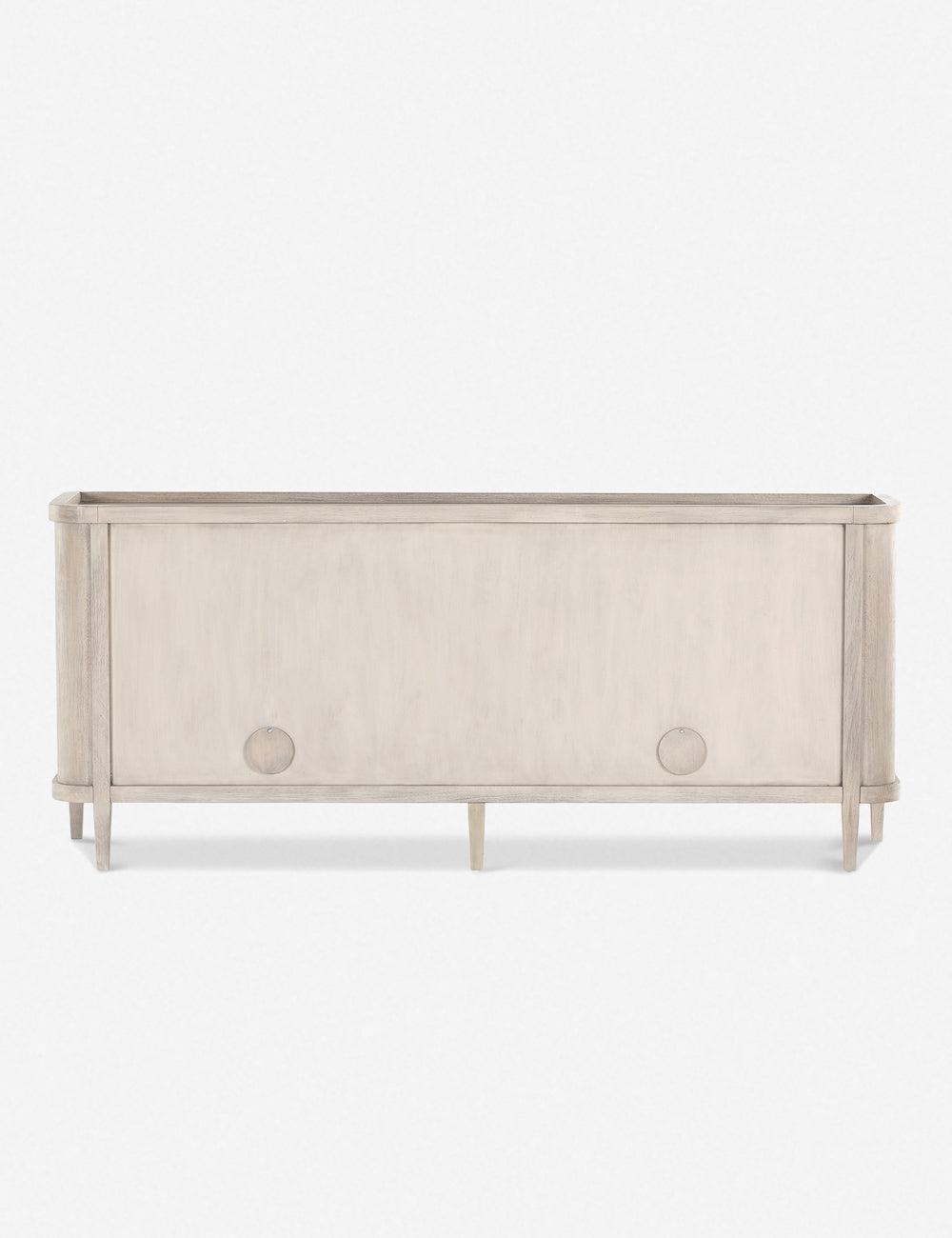 Arlo Transitional Mahogany Sideboard with Metal Handles - Gray