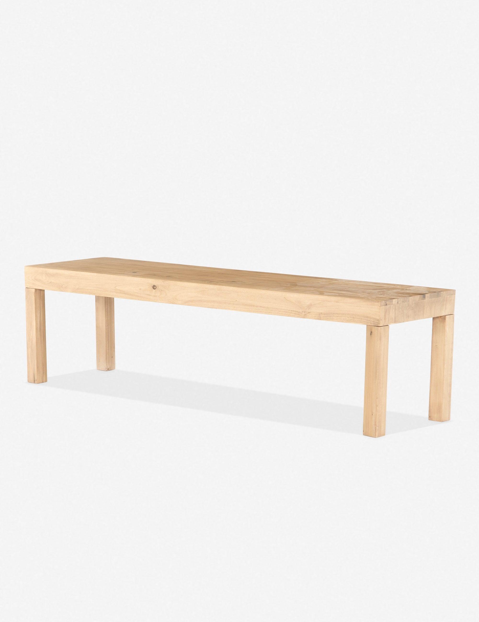 Beck 70'' Dry Wash Poplar Modern Shaker Dining Bench