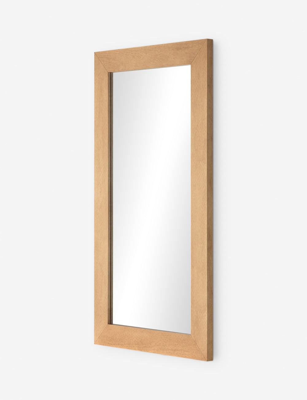 Larkin Burl Wood Floor Mirror - Burl Wood