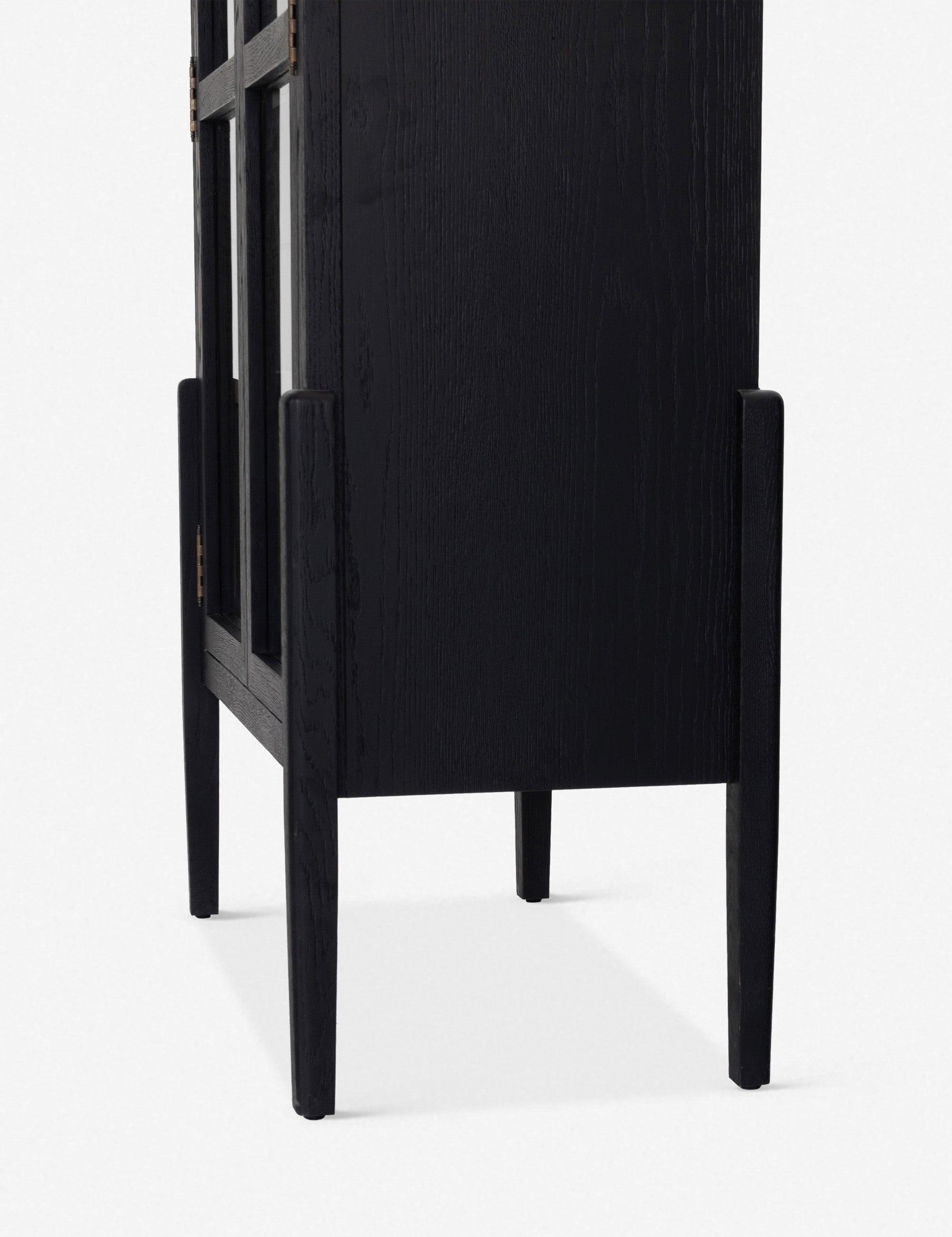 Apolline Curio Cabinet - Oak and Black