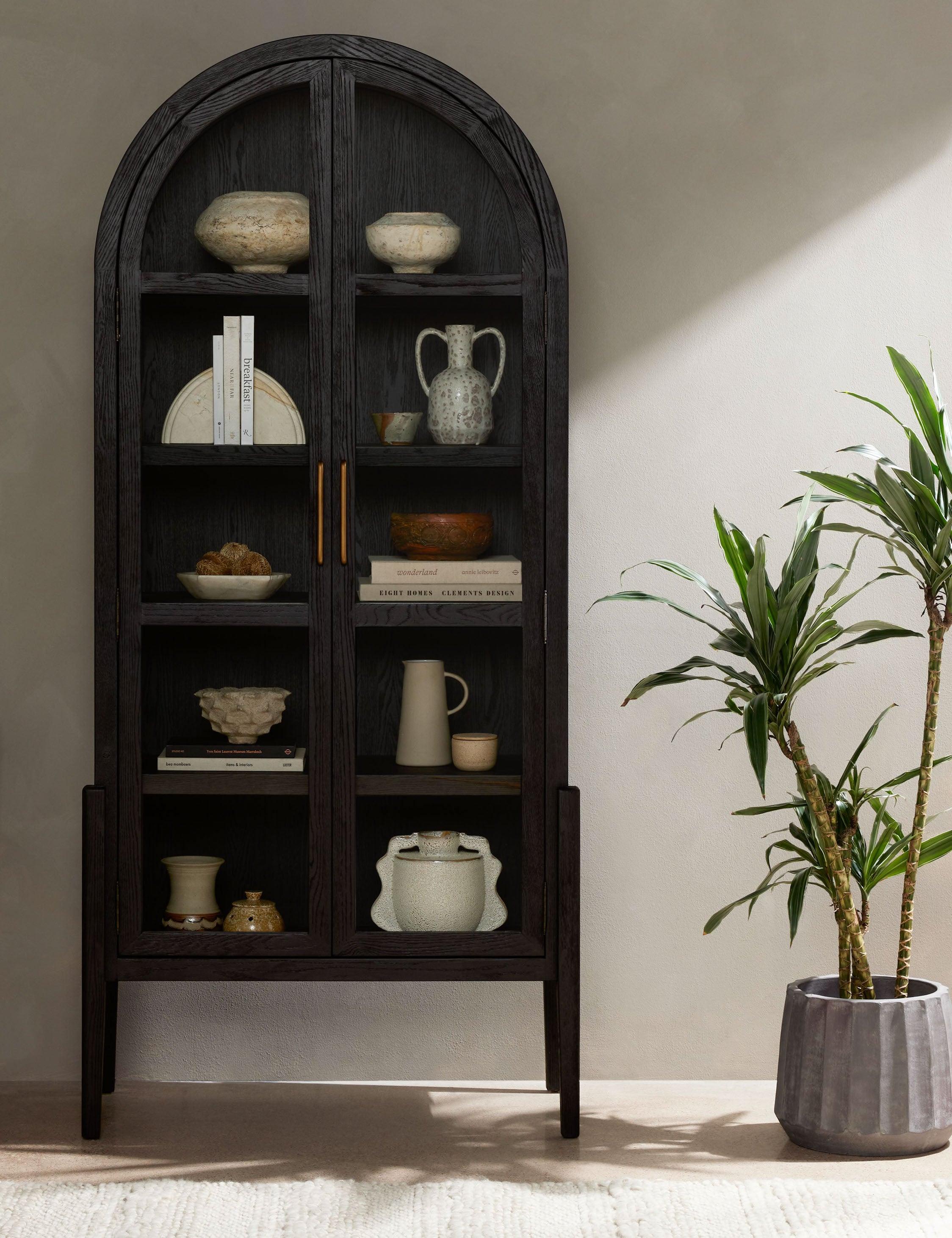 Apolline Curio Cabinet - Black