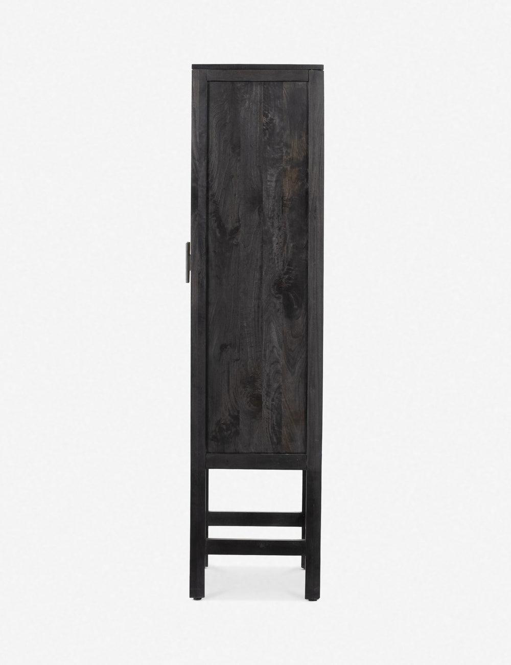 Hannah Narrow Cabinet - Black and Natural